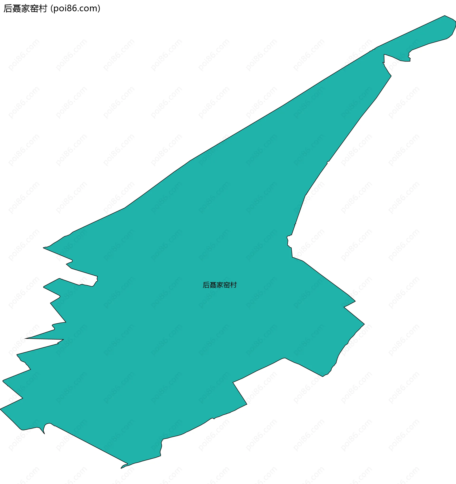 后聂家窑村边界地图