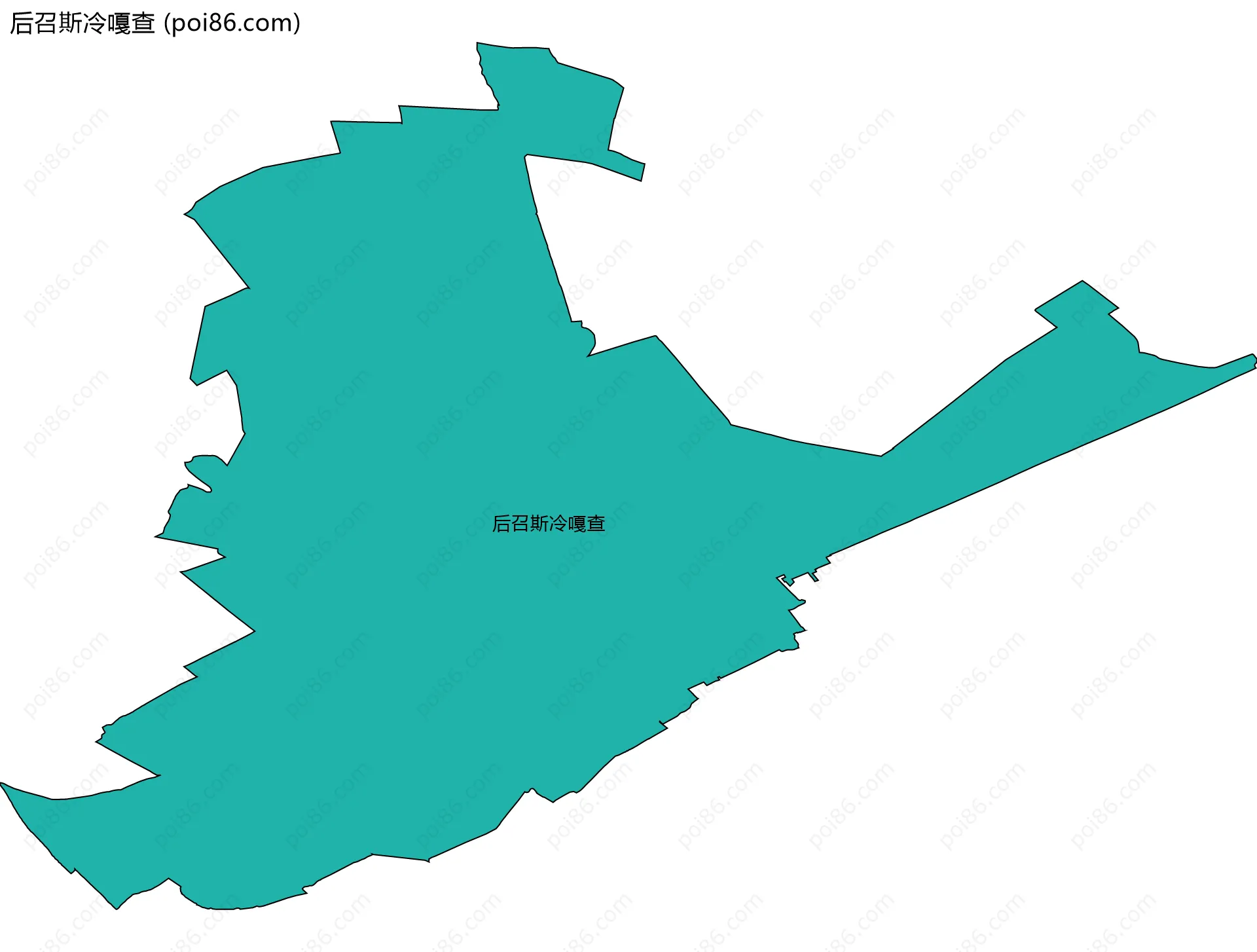 后召斯冷嘎查边界地图