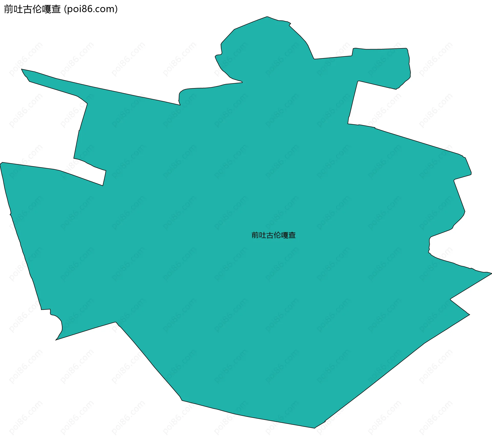 前吐古伦嘎查边界地图