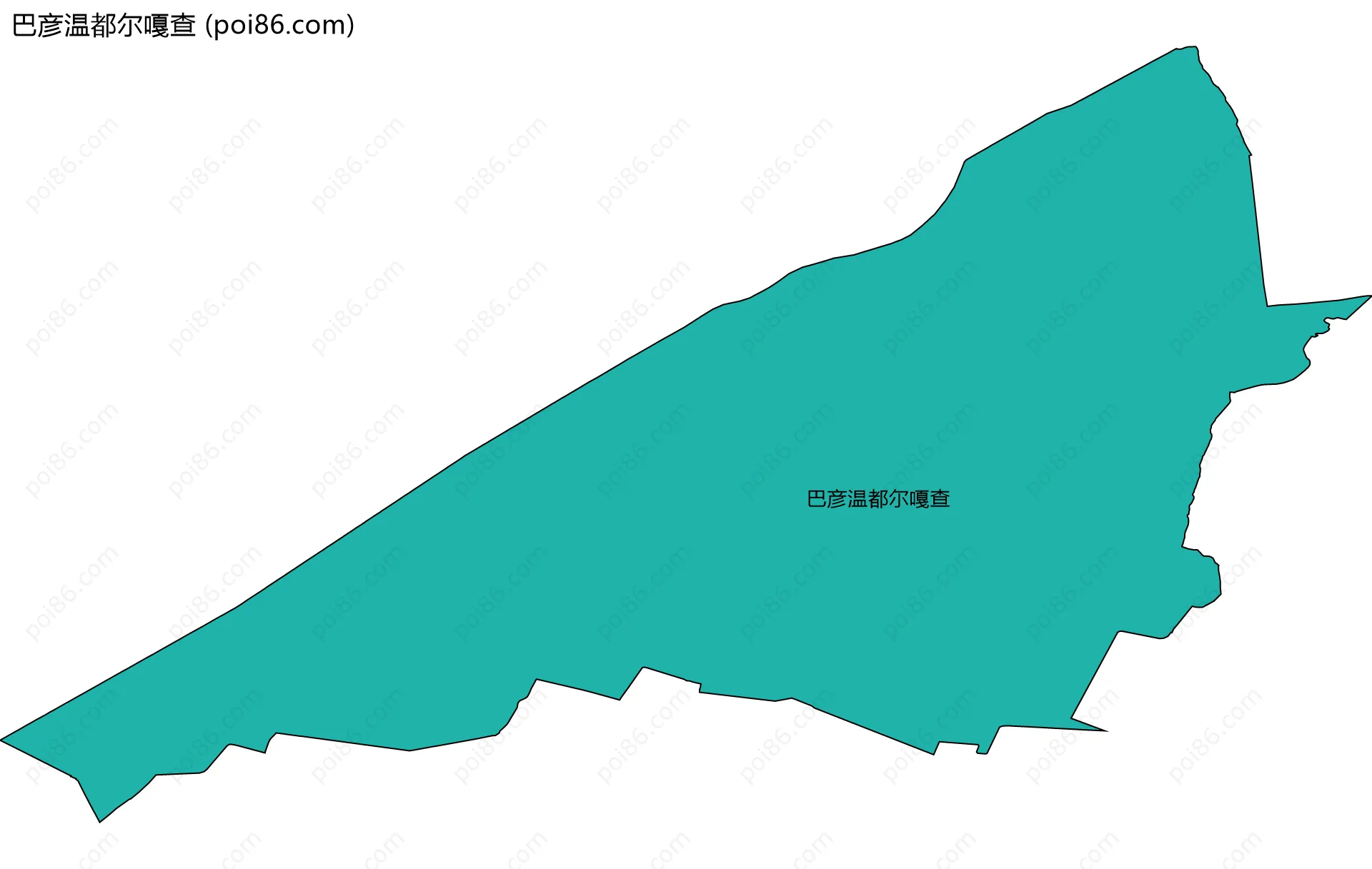 巴彦温都尔嘎查边界地图