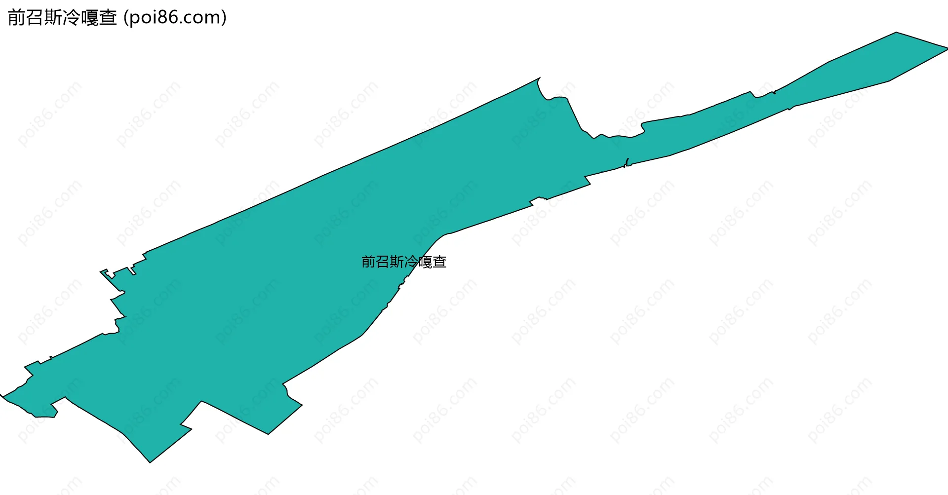 前召斯冷嘎查边界地图