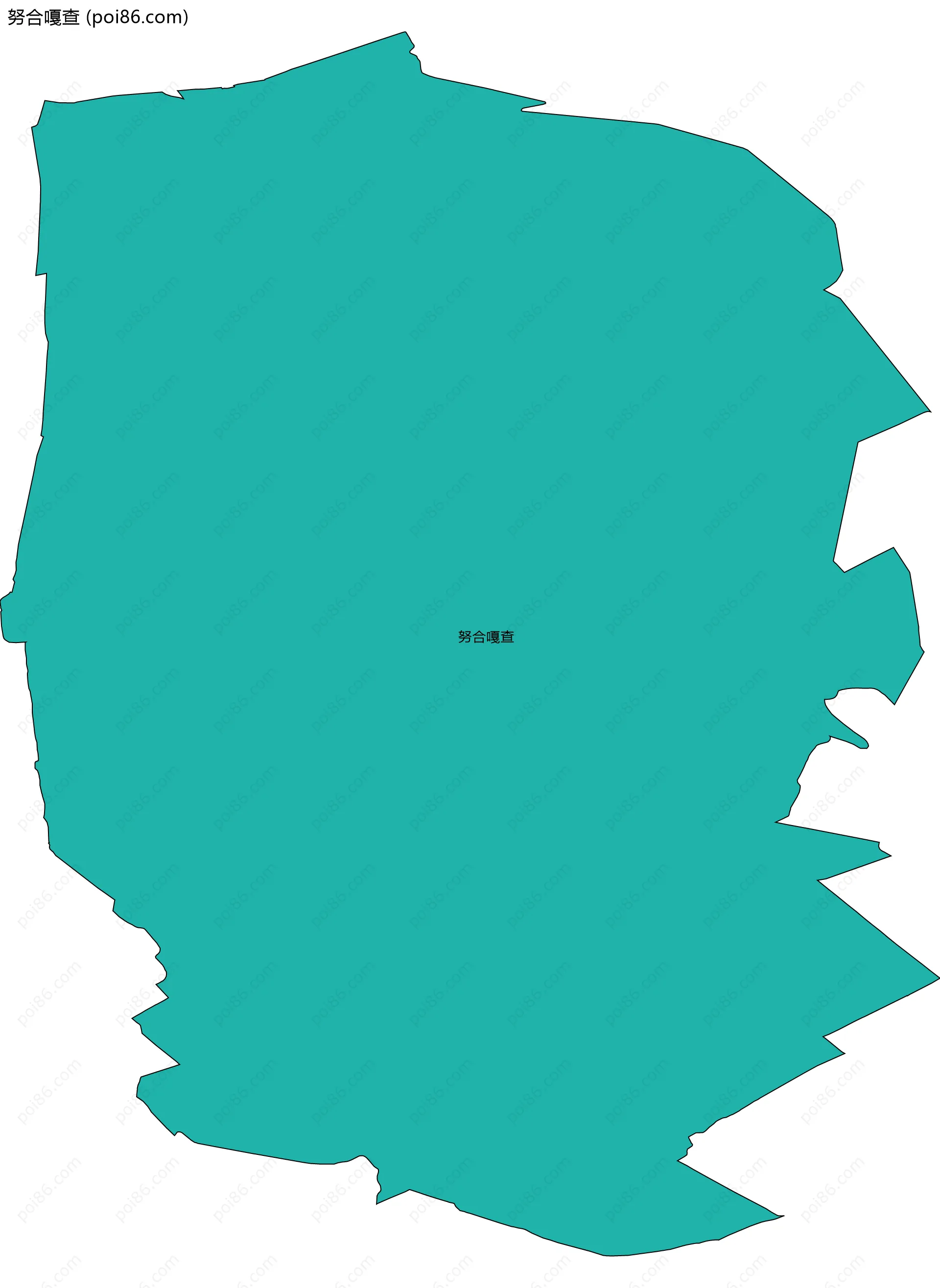 努合嘎查边界地图