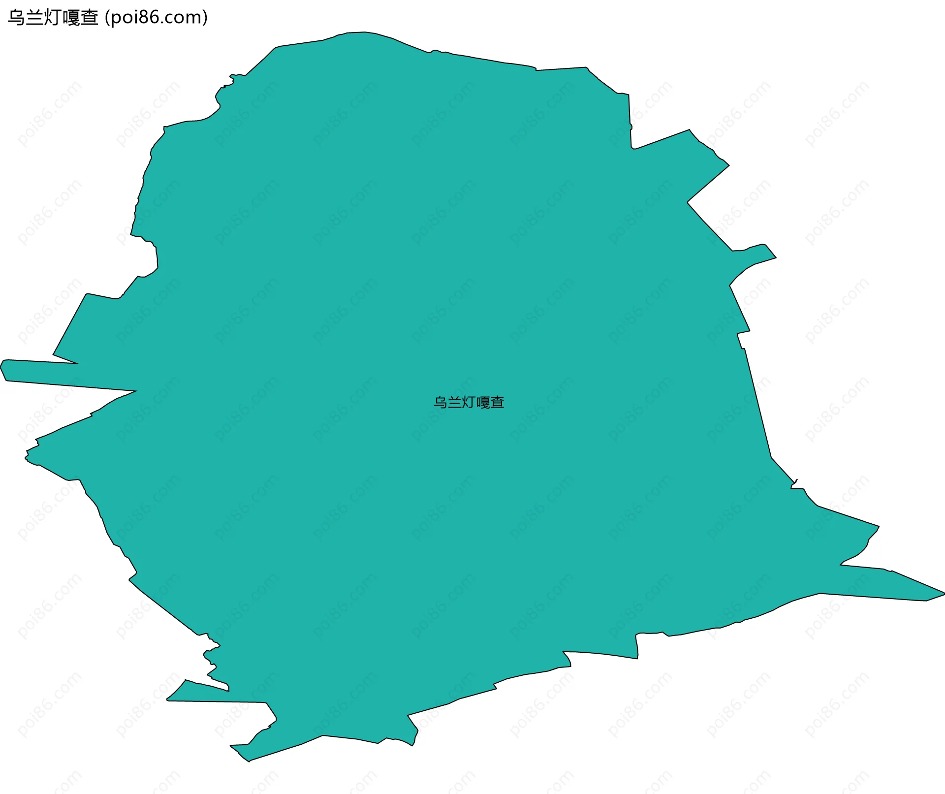 乌兰灯嘎查边界地图