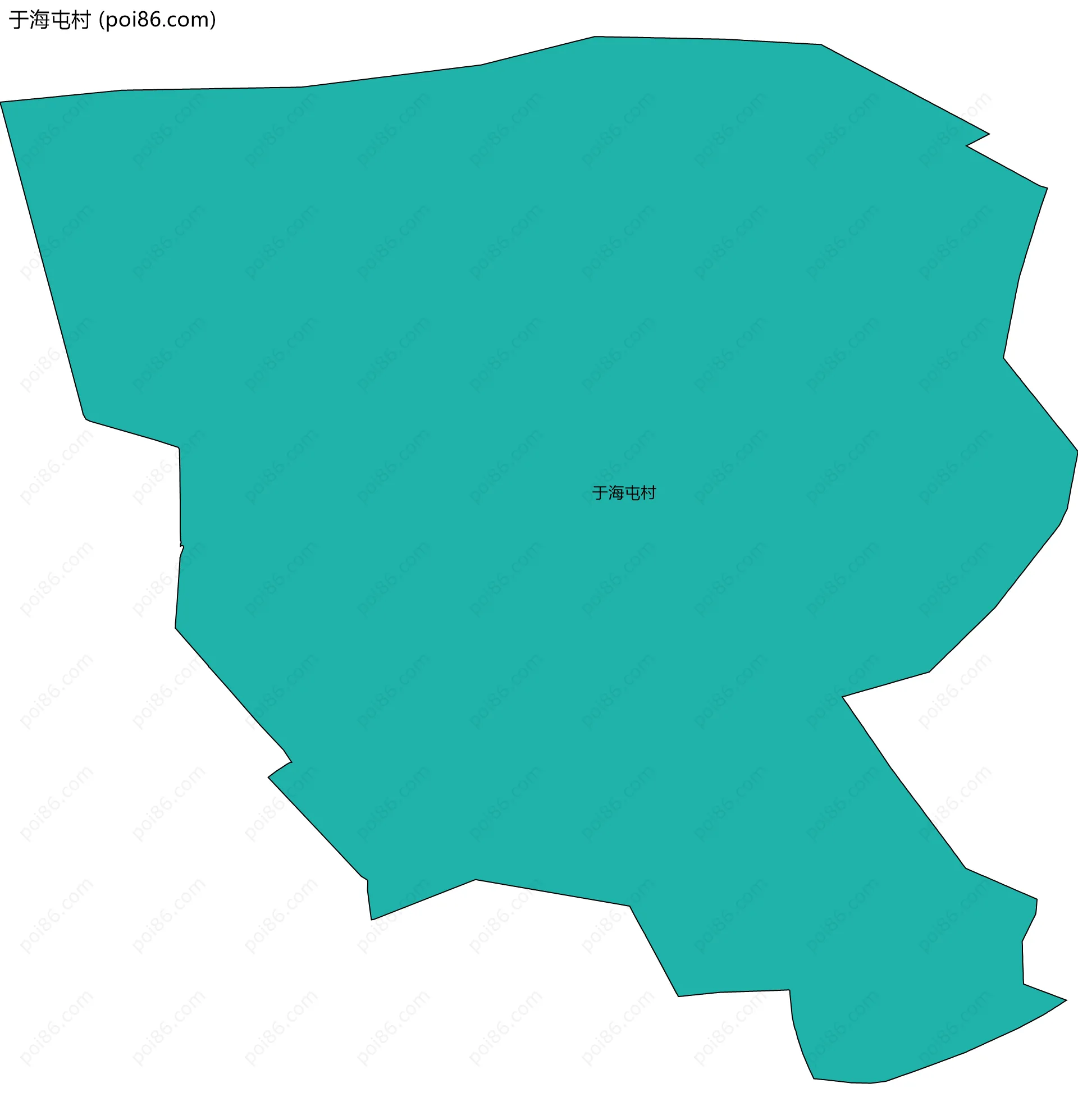 于海屯村边界地图