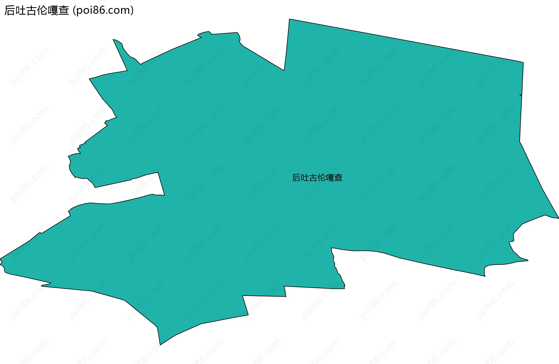 后吐古伦嘎查边界地图