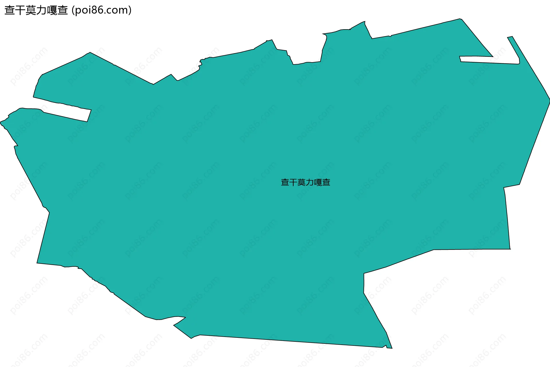 查干莫力嘎查边界地图
