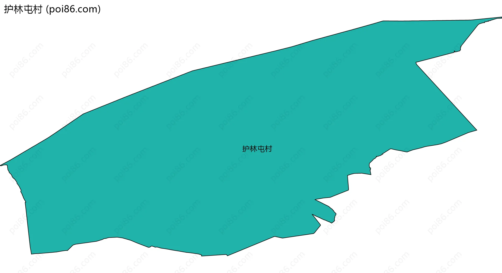 护林屯村边界地图