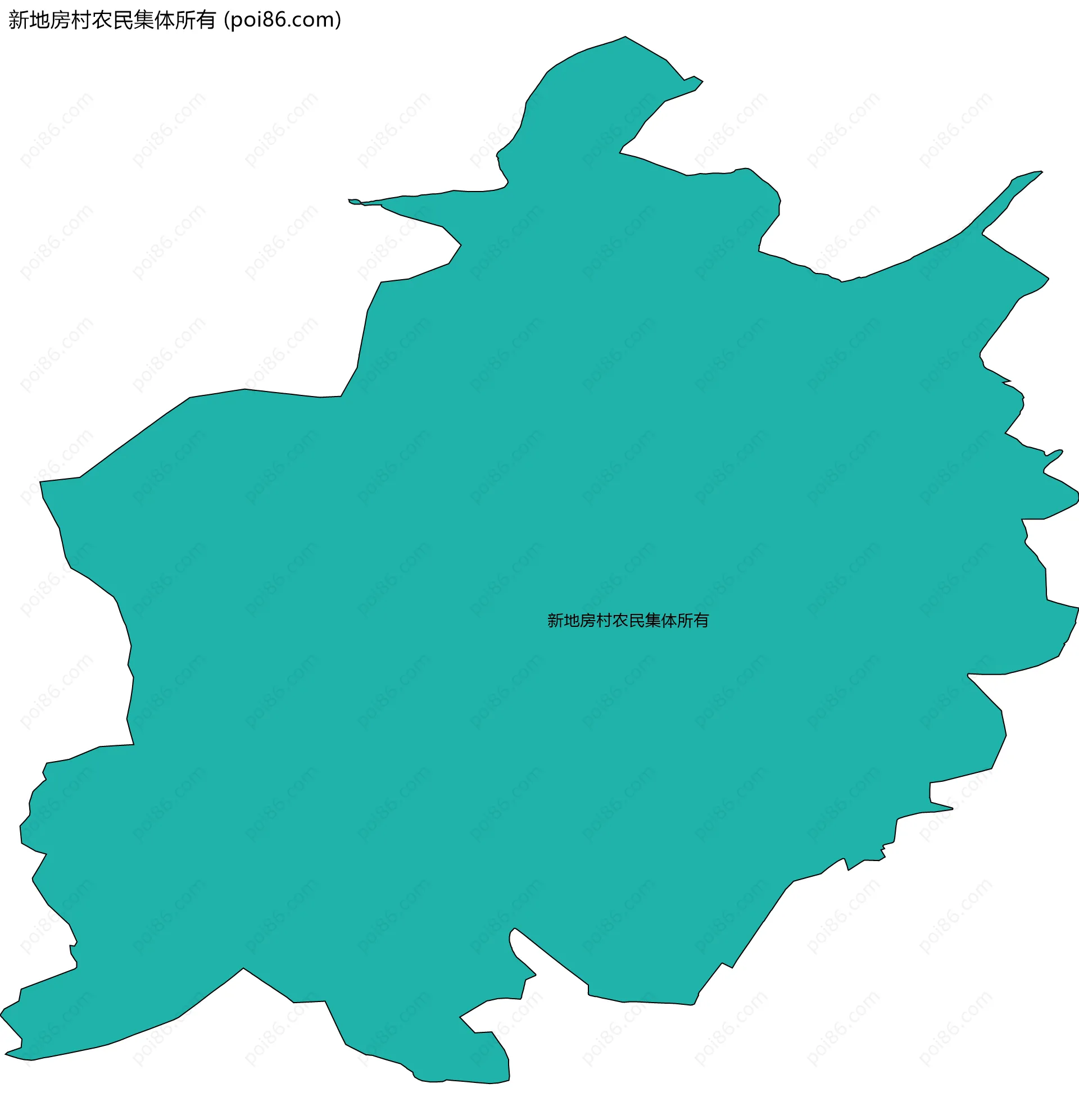 新地房村农民集体所有边界地图
