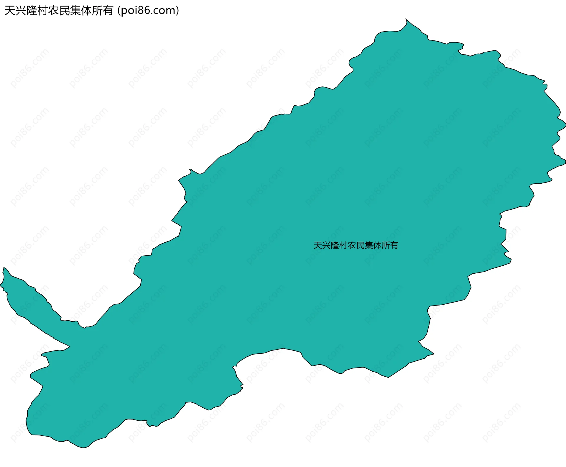 天兴隆村农民集体所有边界地图
