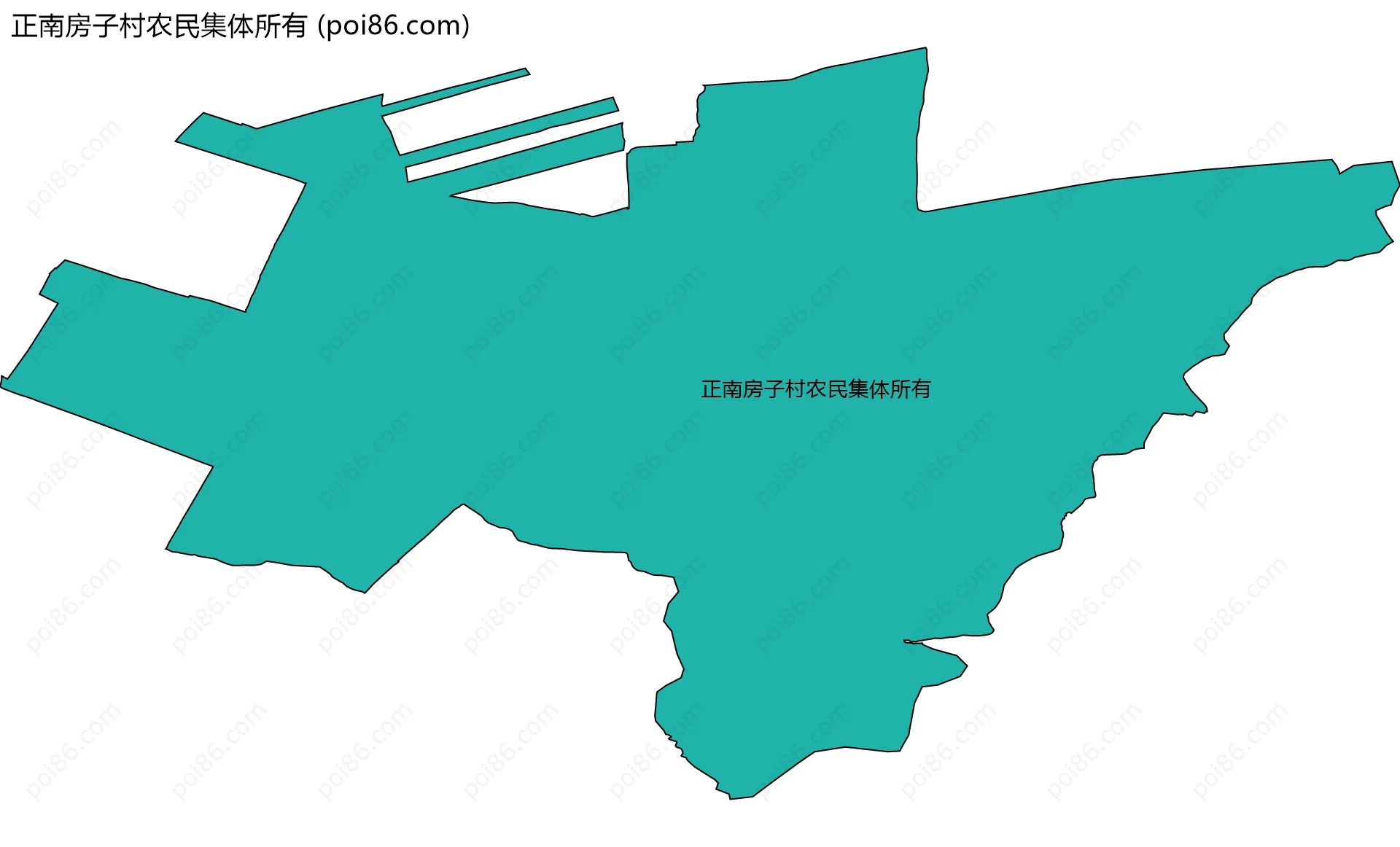 正南房子村农民集体所有边界地图