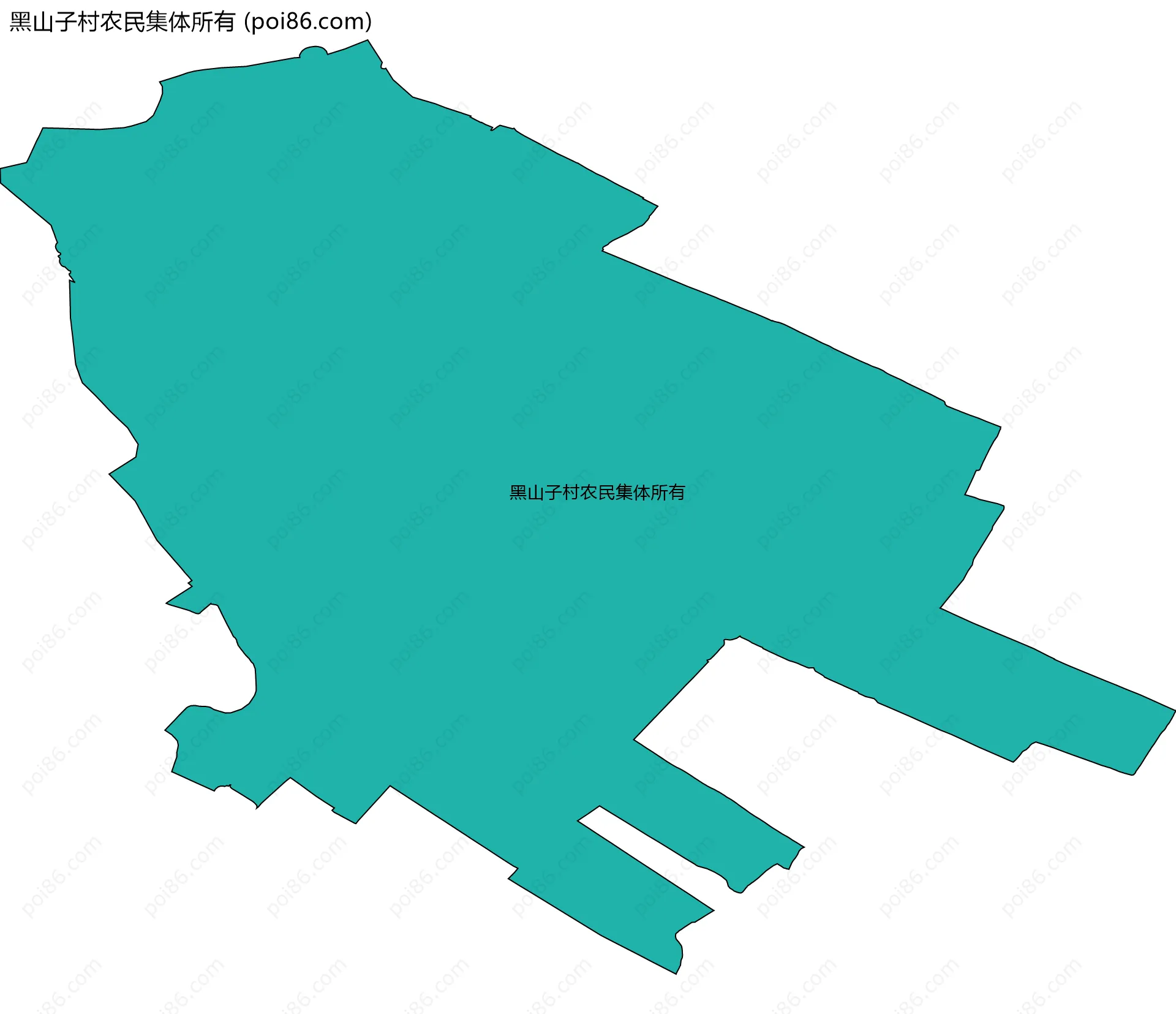 黑山子村农民集体所有边界地图