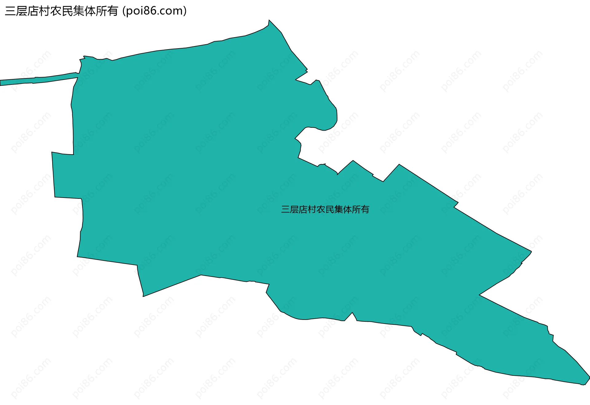 三层店村农民集体所有边界地图
