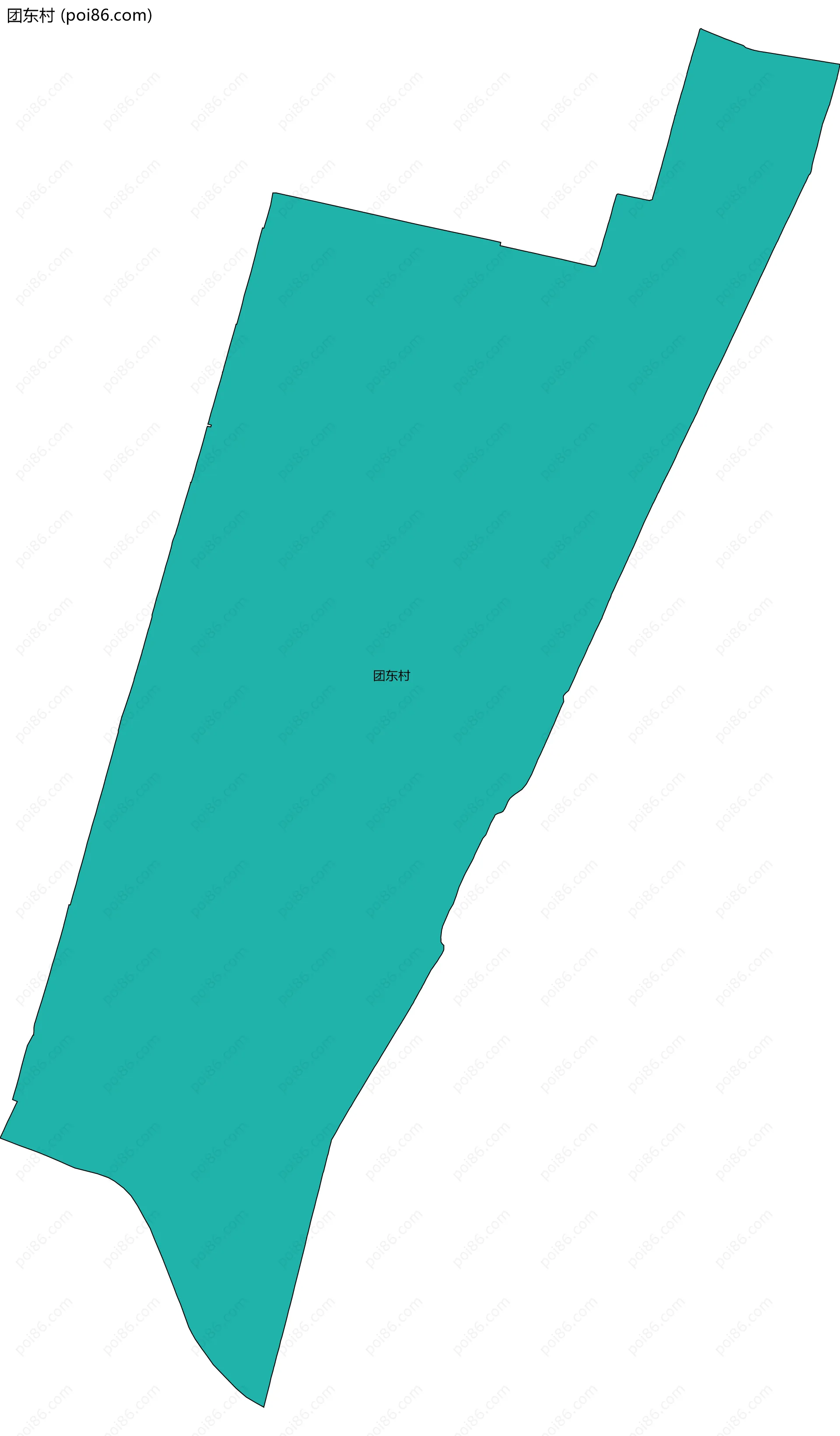 团东村边界地图