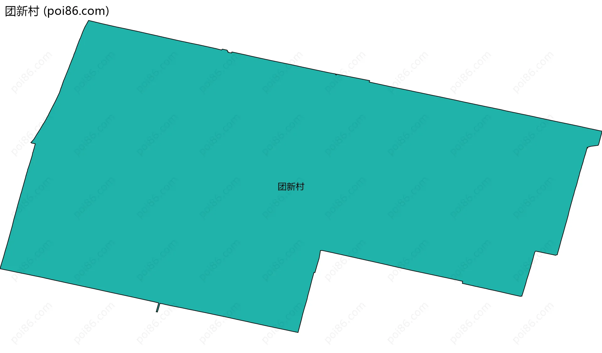 团新村边界地图