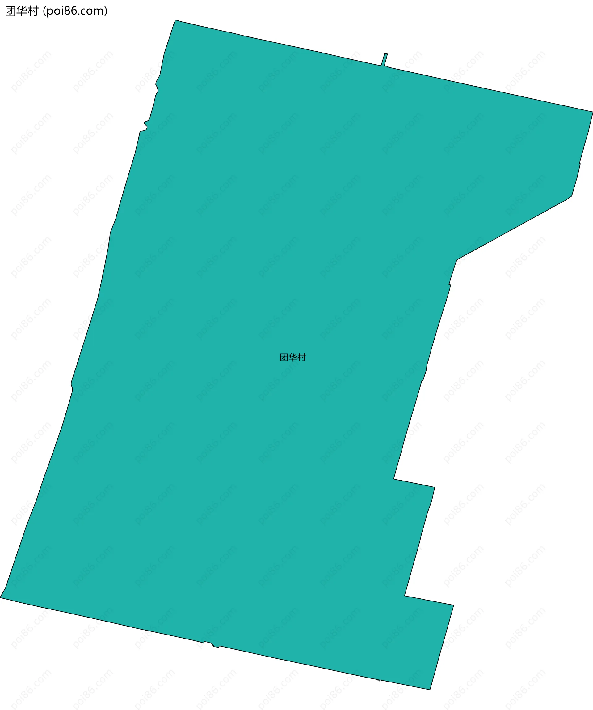 团华村边界地图