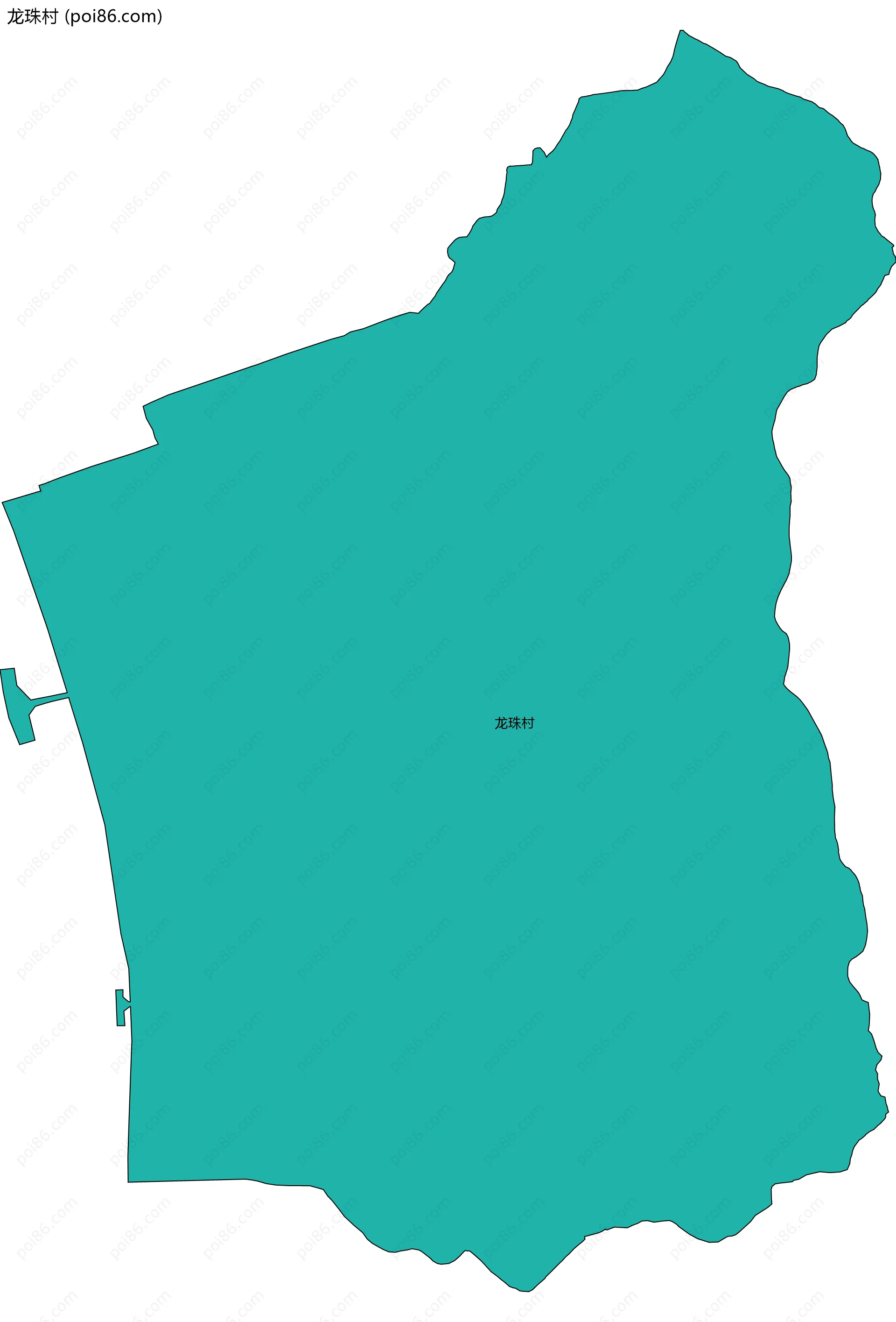 龙珠村边界地图