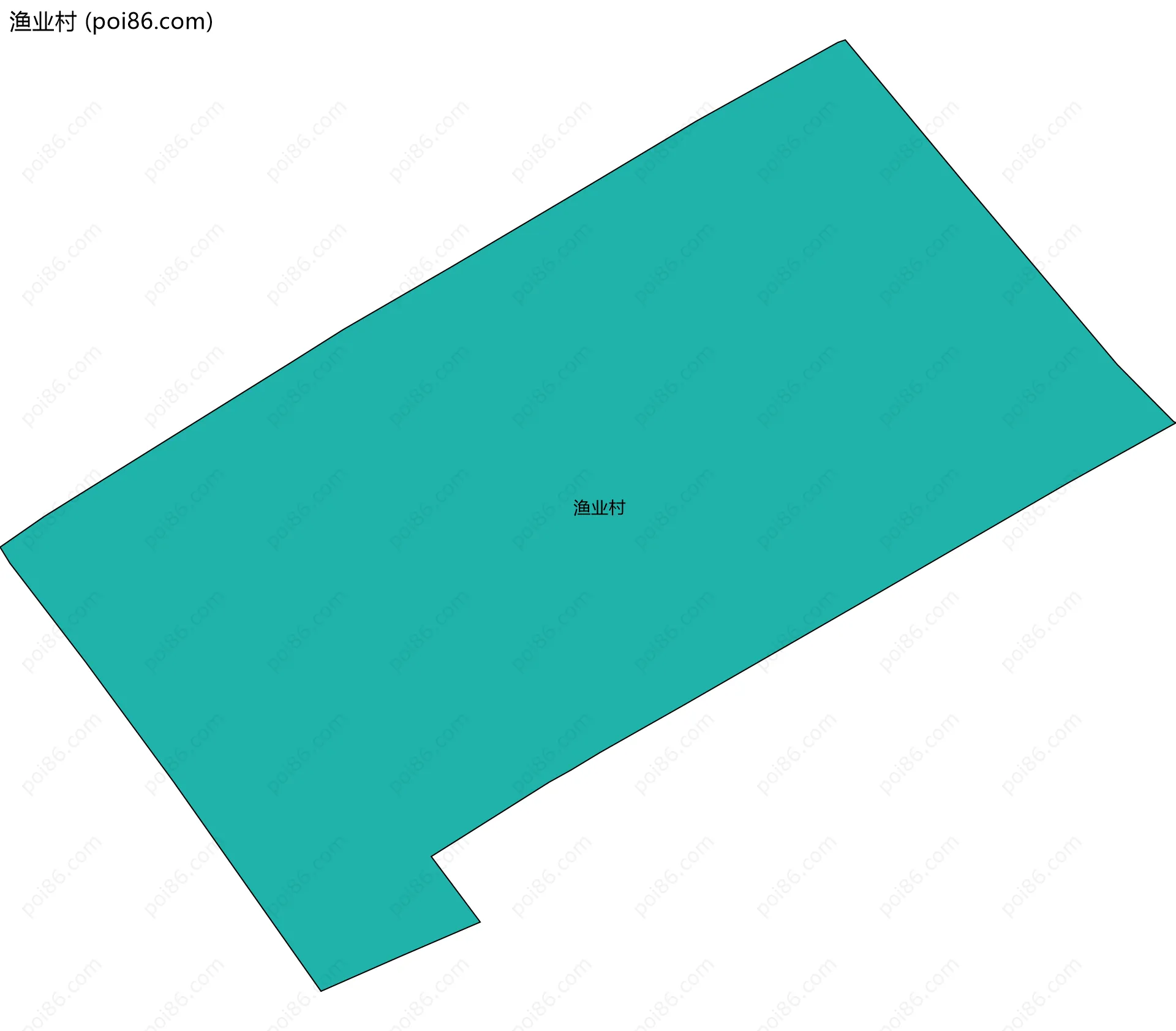 渔业村边界地图