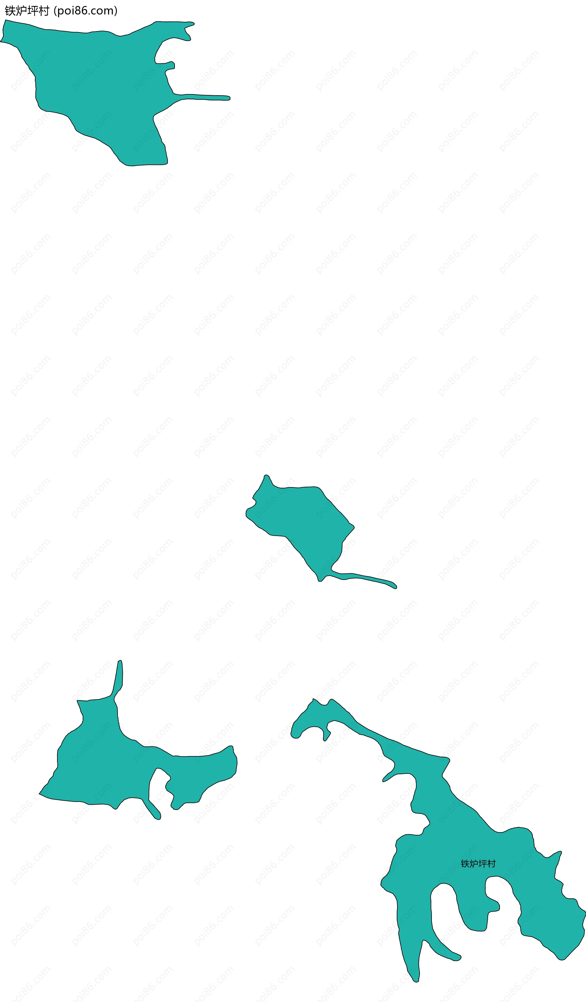 铁炉坪村边界地图