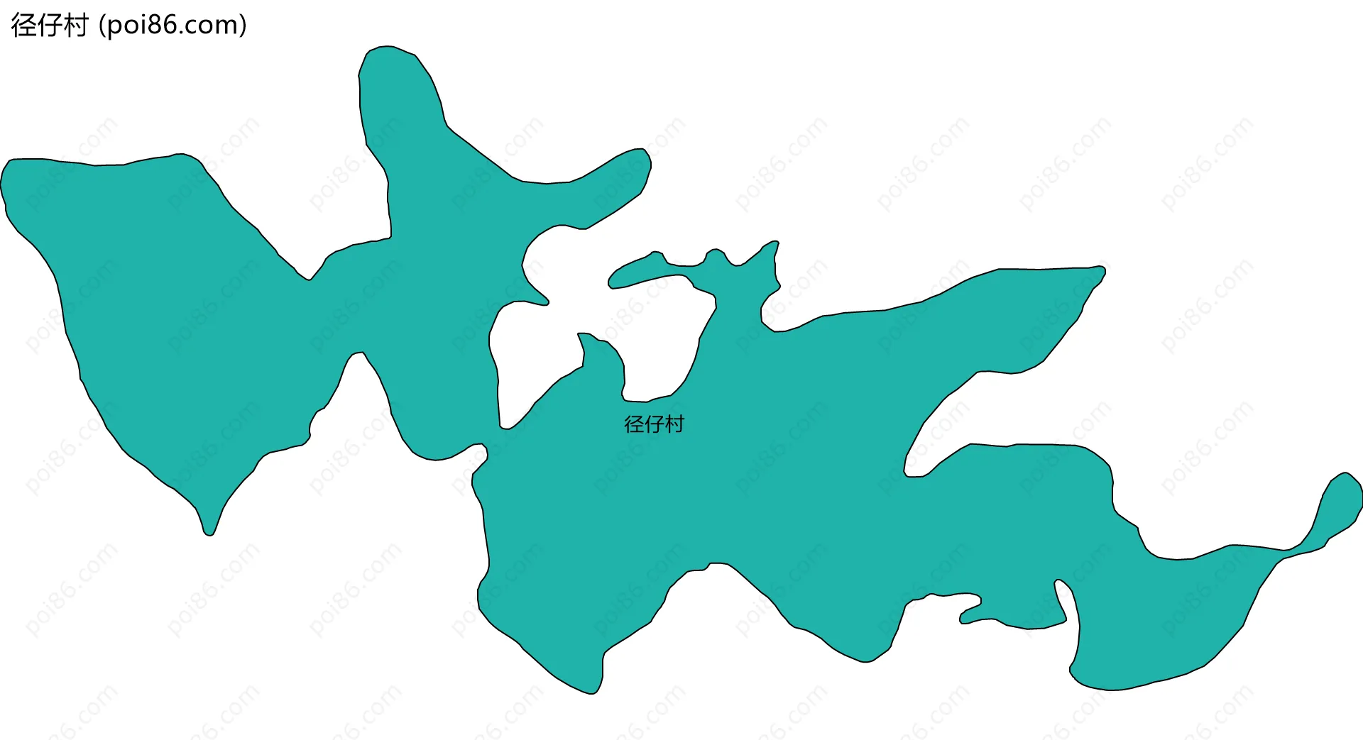 径仔村边界地图