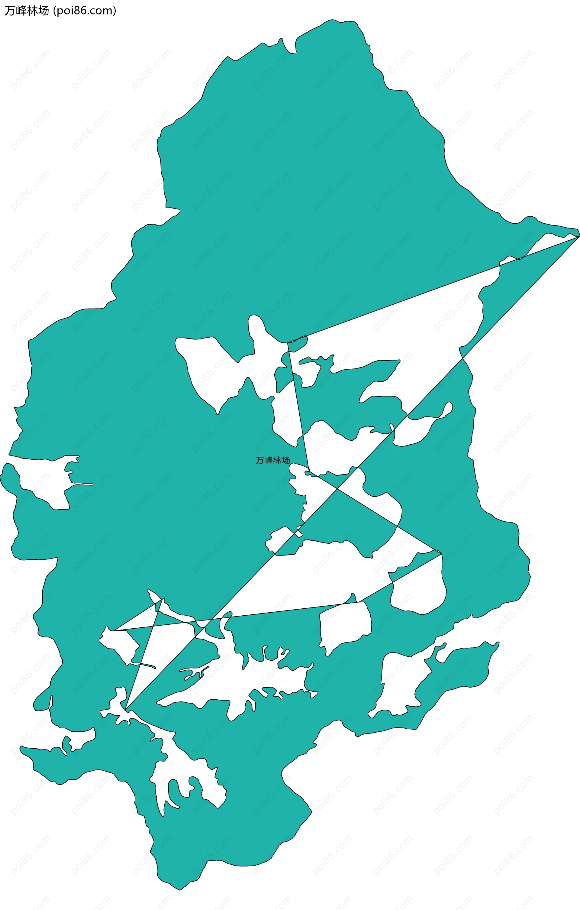 万峰林场边界地图