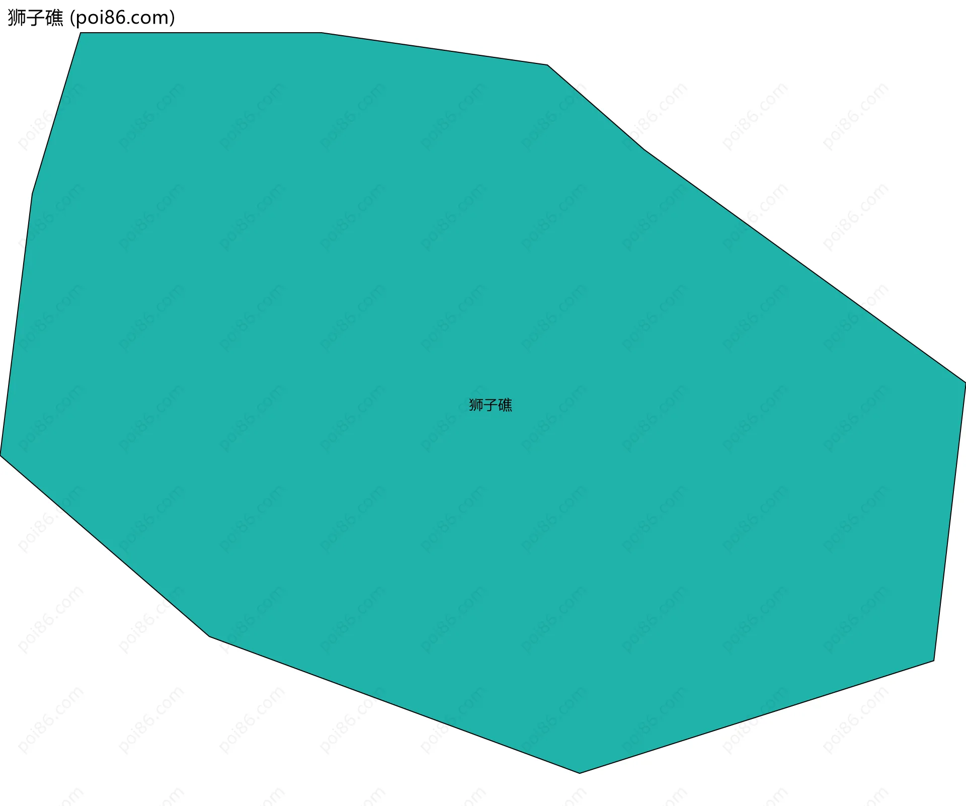 狮子礁边界地图