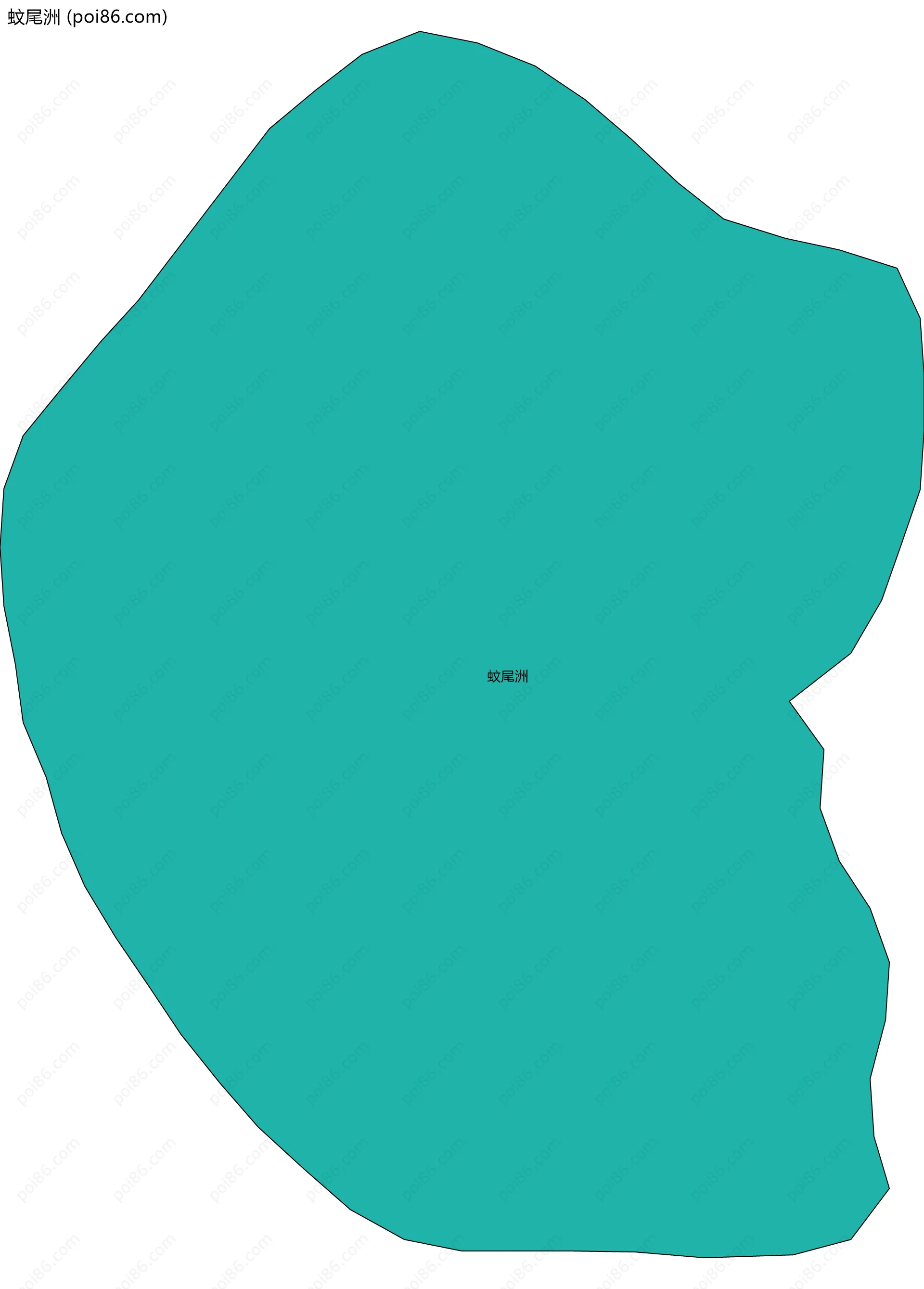 蚊尾洲边界地图