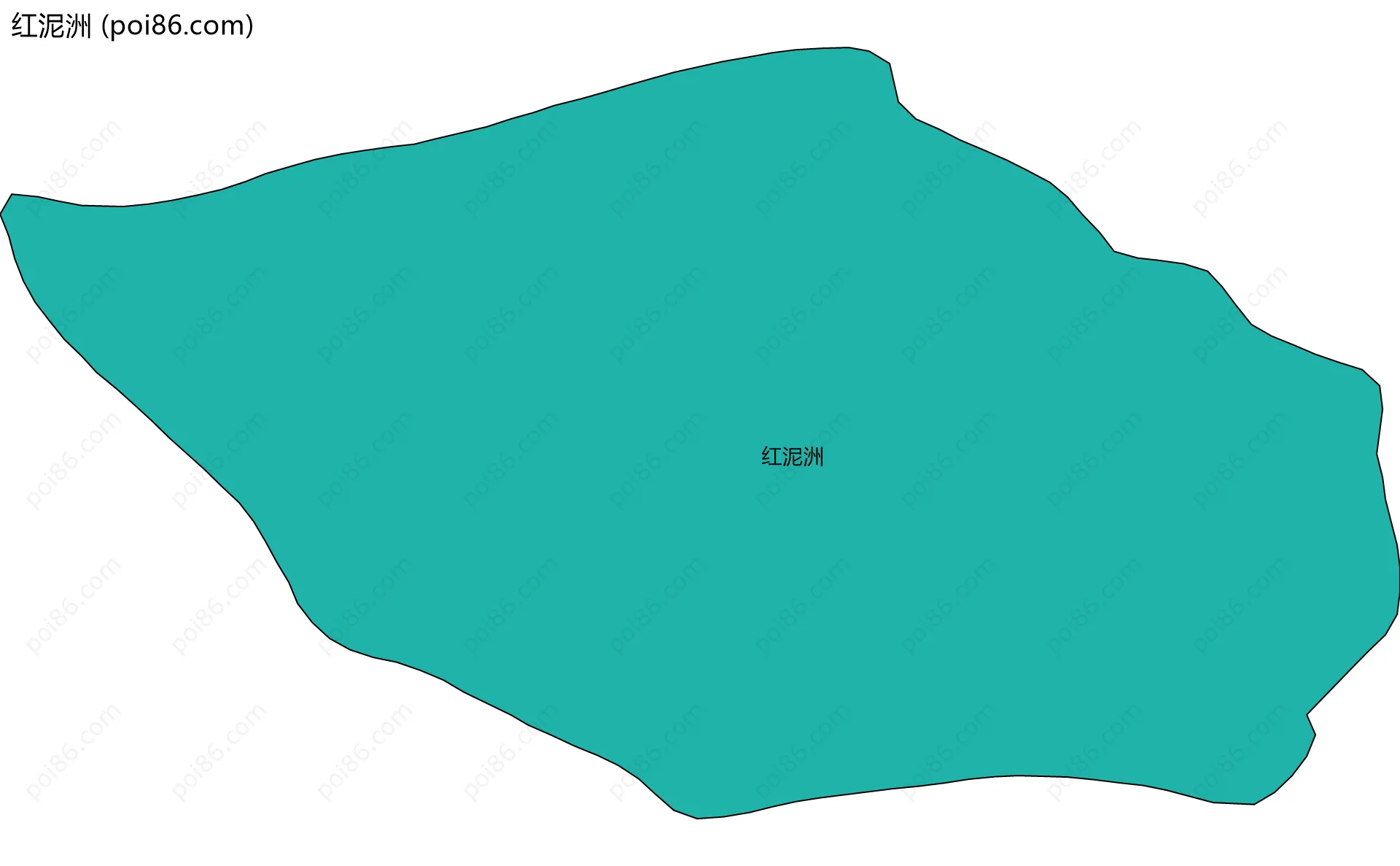 红泥洲边界地图