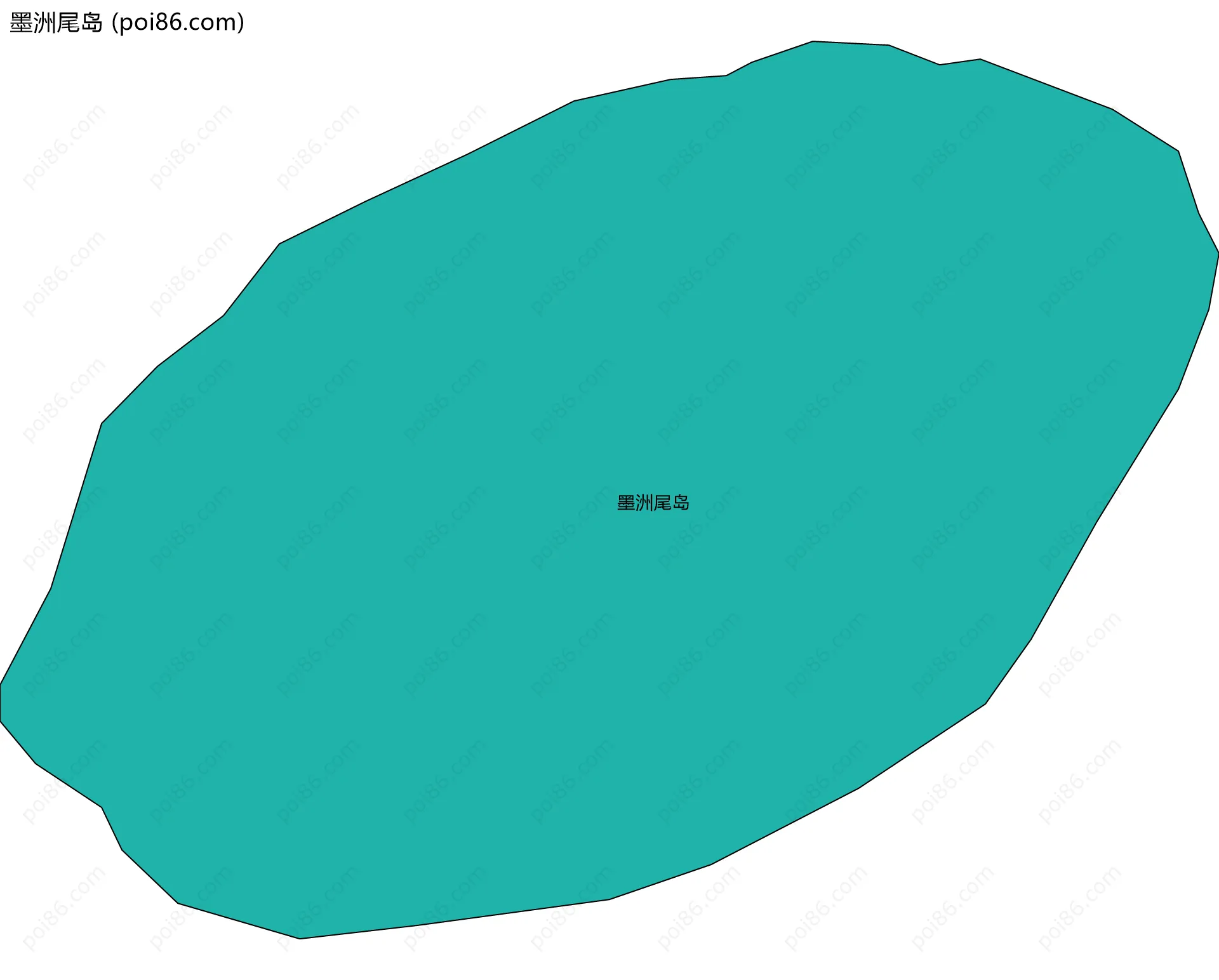 墨洲尾岛边界地图