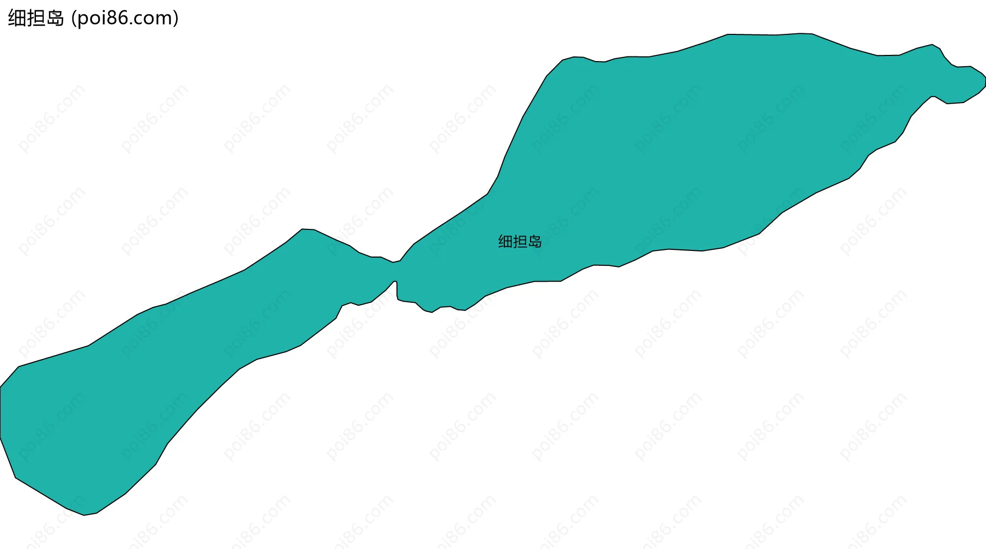细担岛边界地图