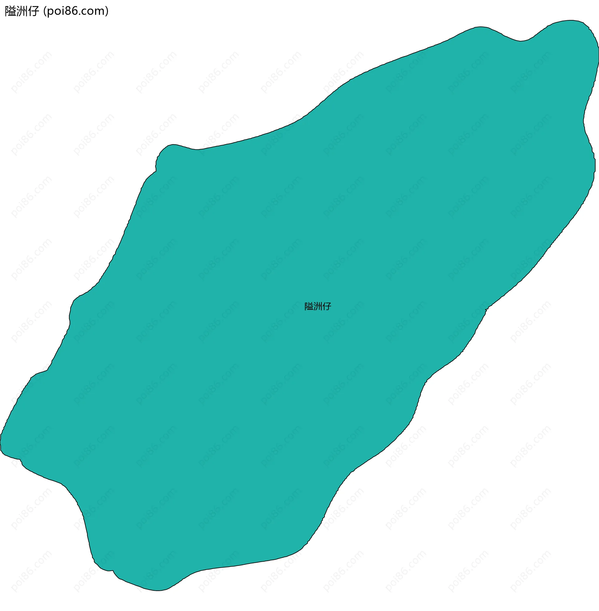 隘洲仔边界地图