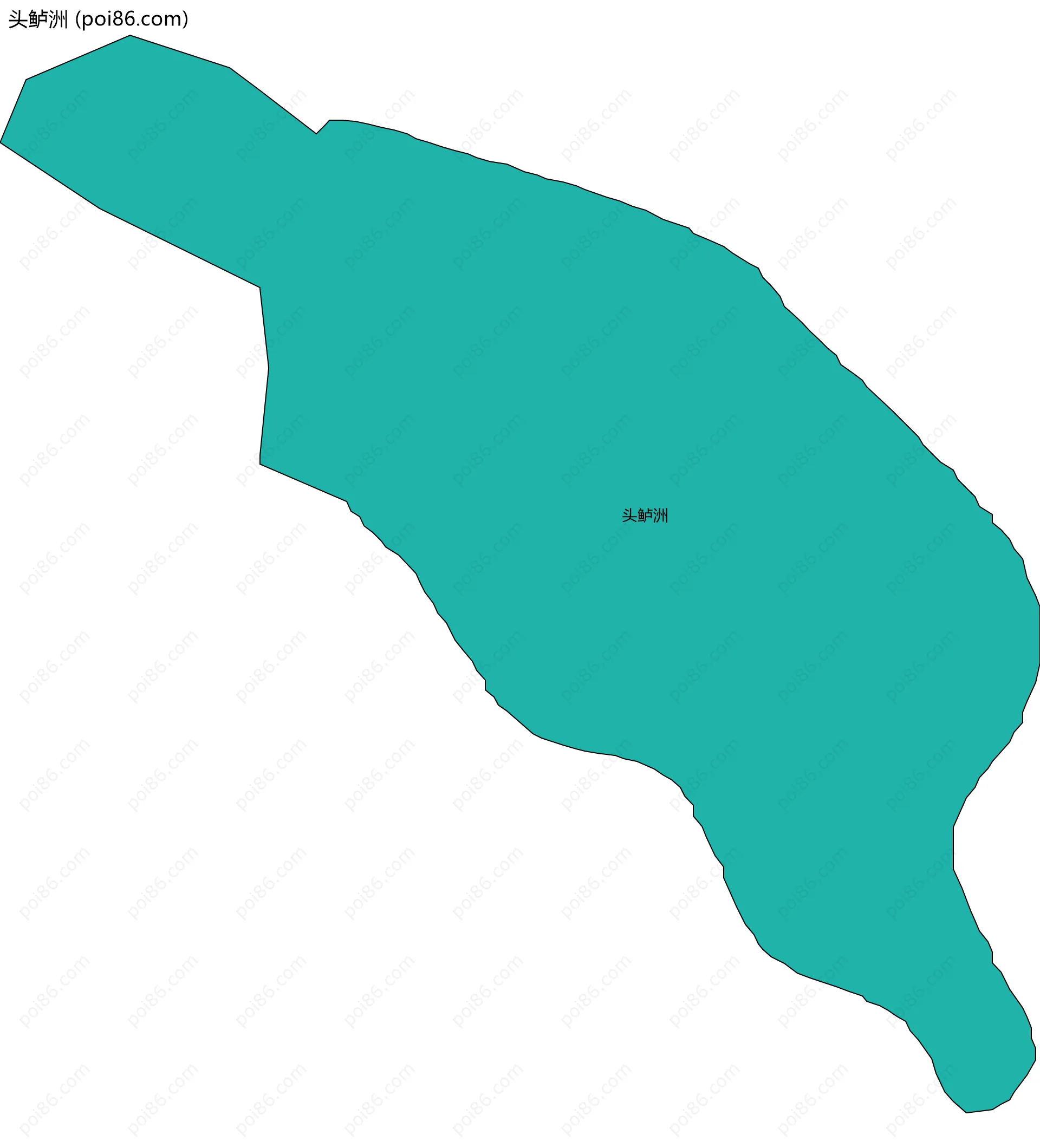 头鲈洲边界地图