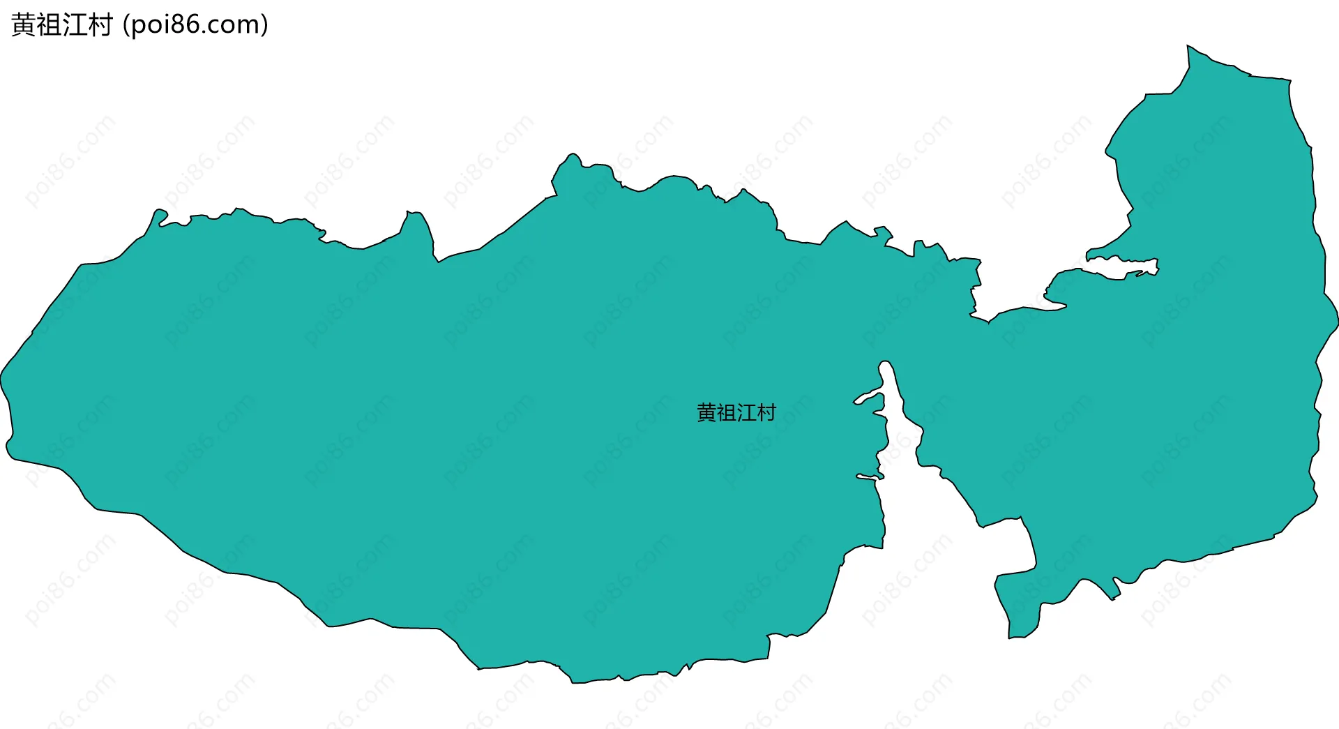 黄祖江村边界地图