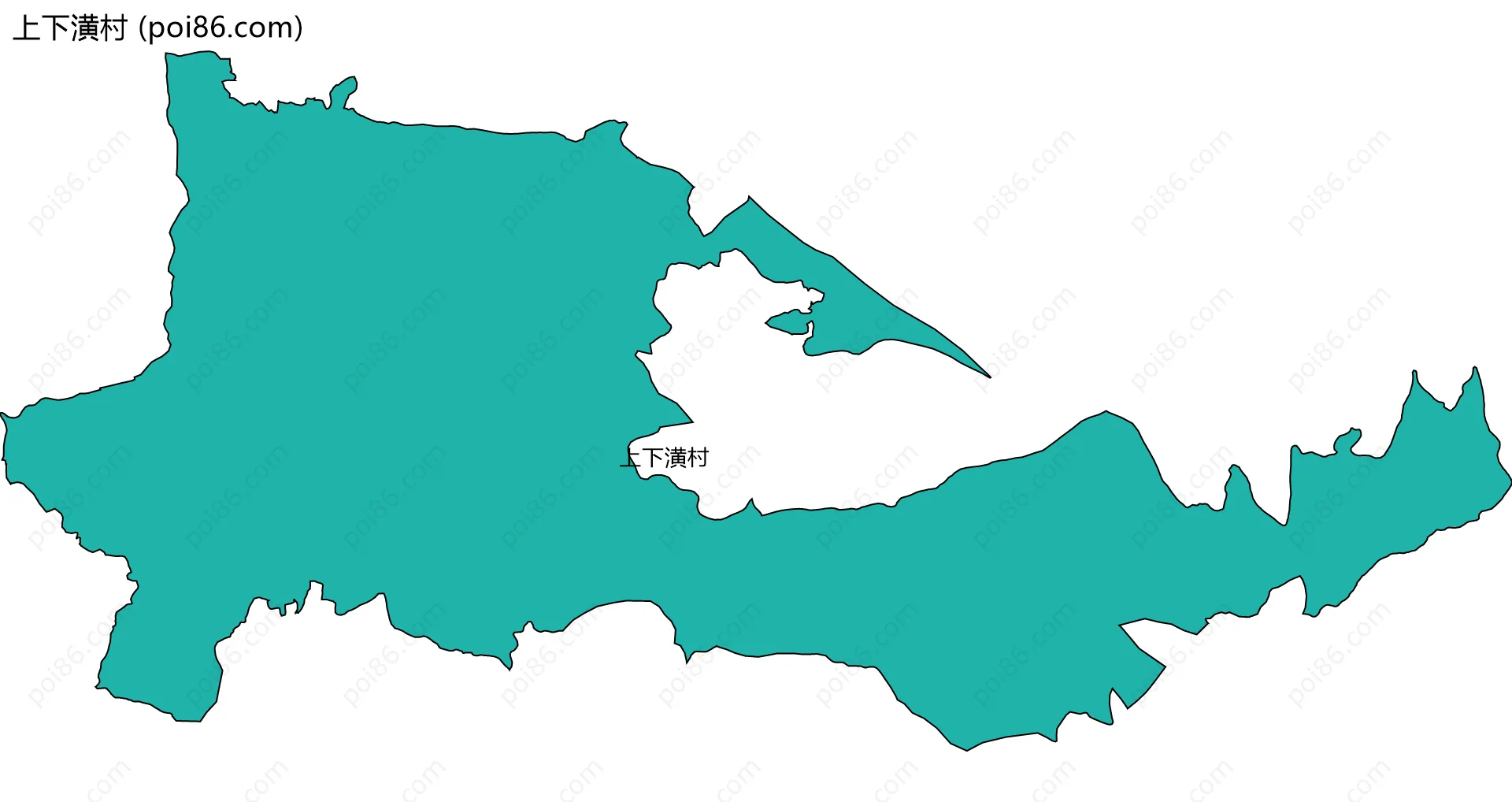 上下潢村边界地图