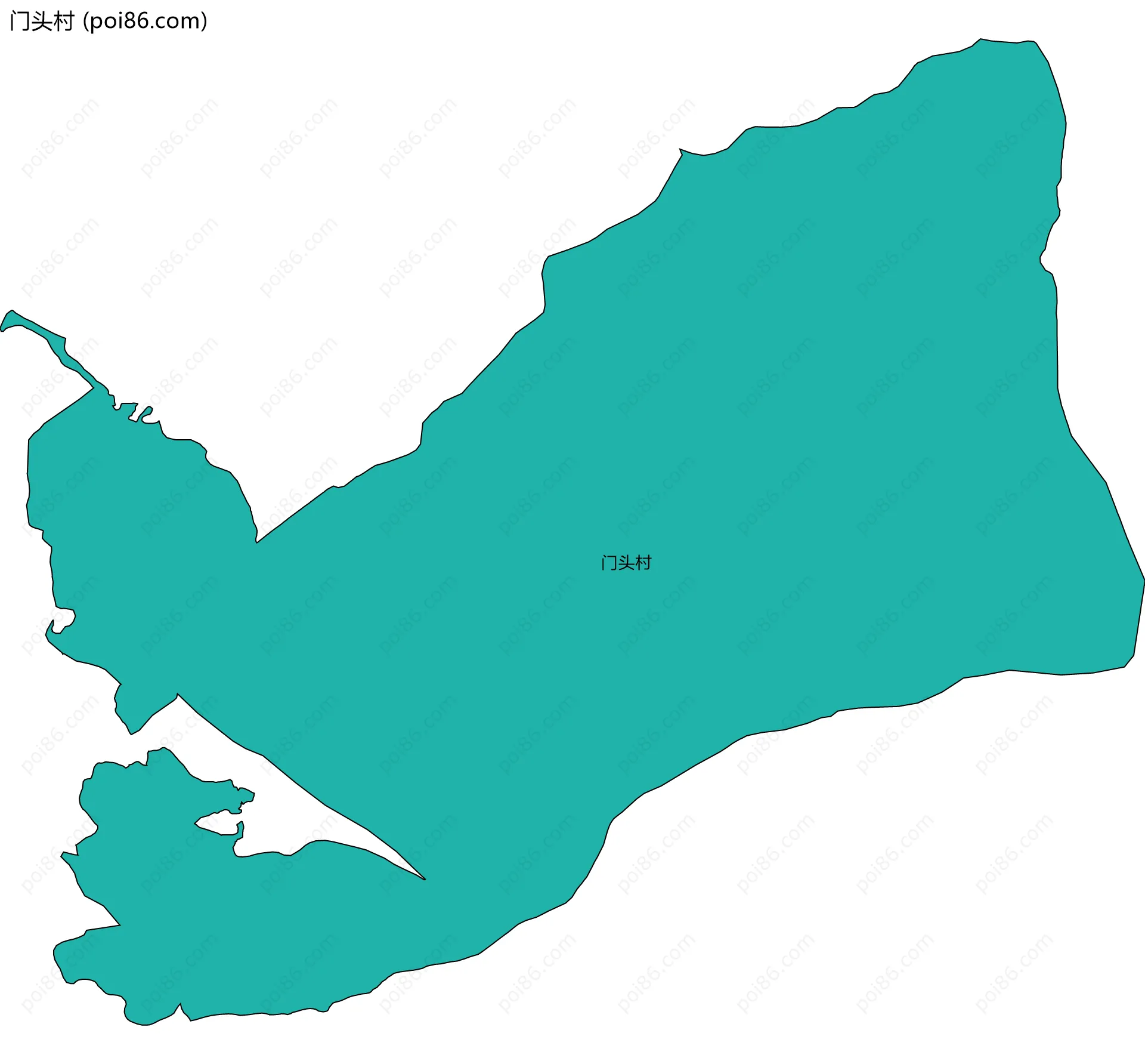 门头村边界地图