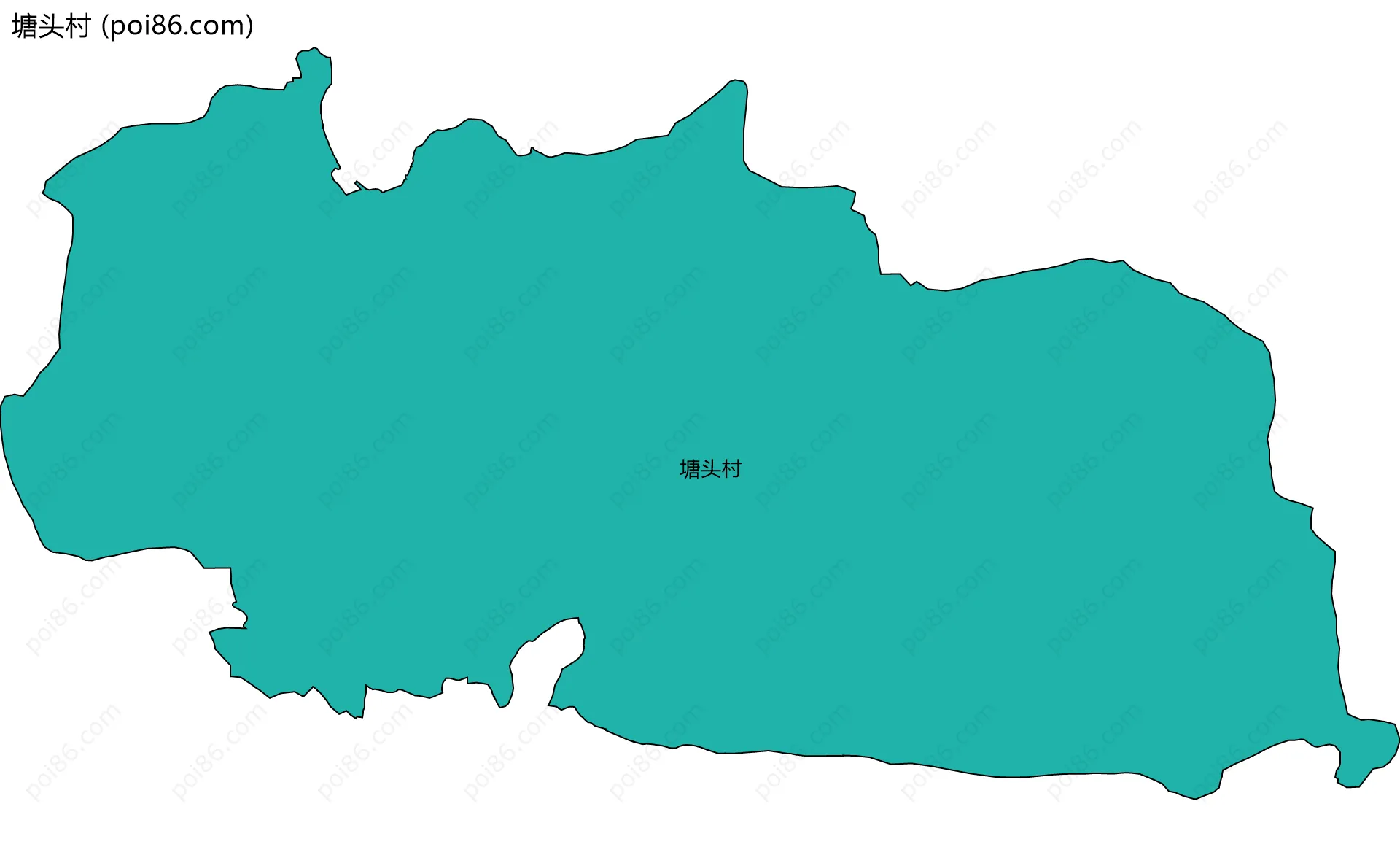 塘头村边界地图