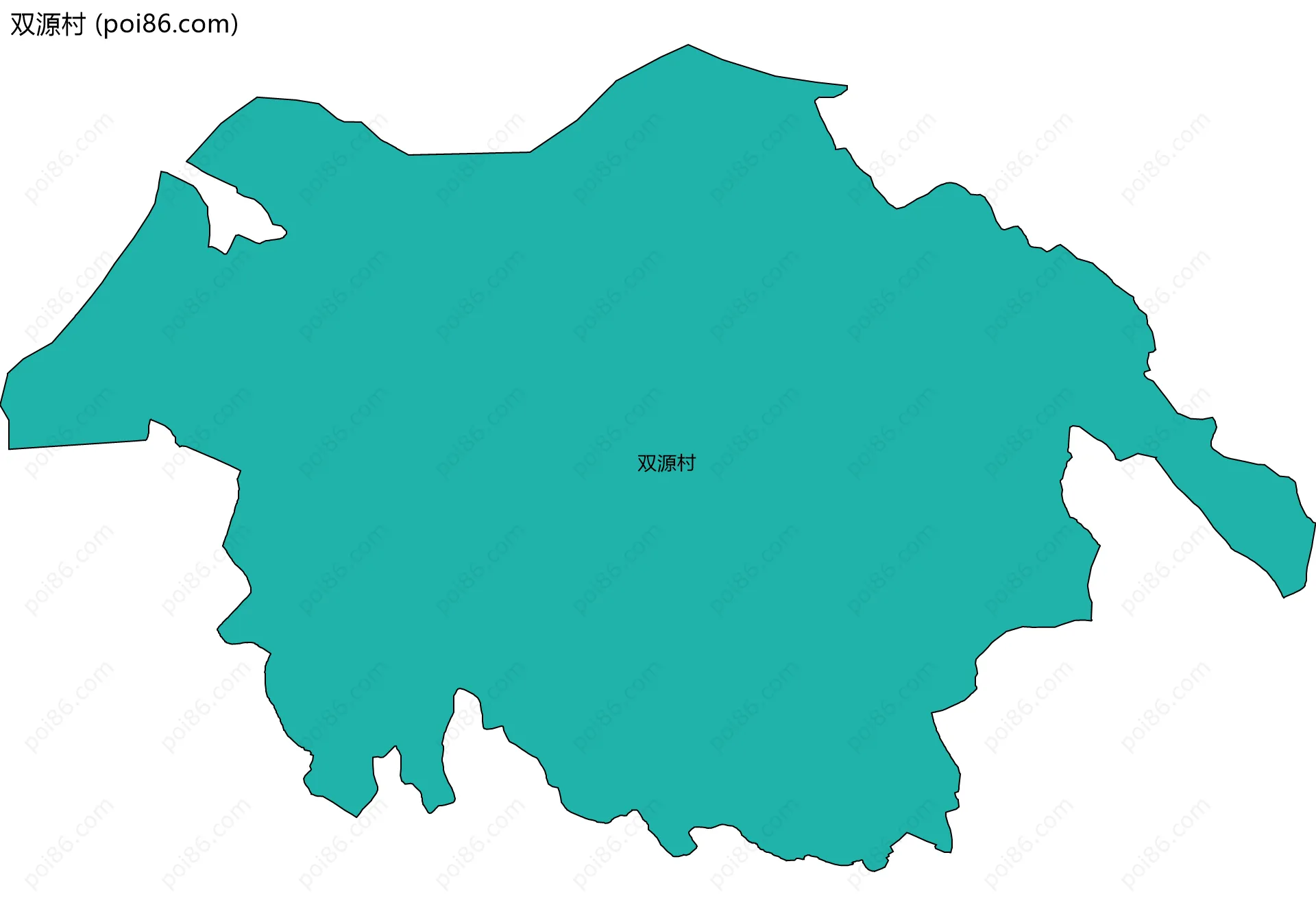 双源村边界地图