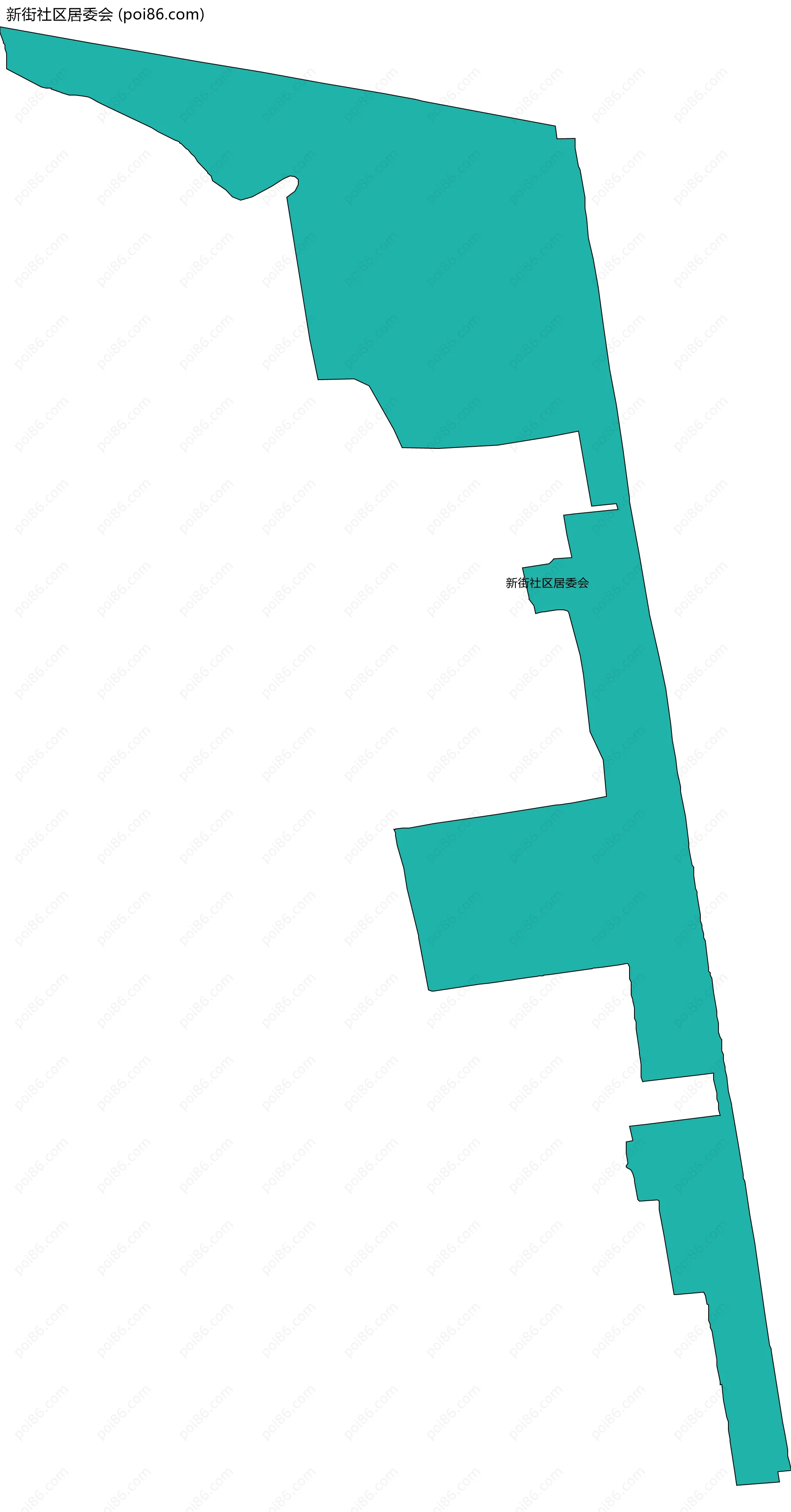新街社区居委会边界地图