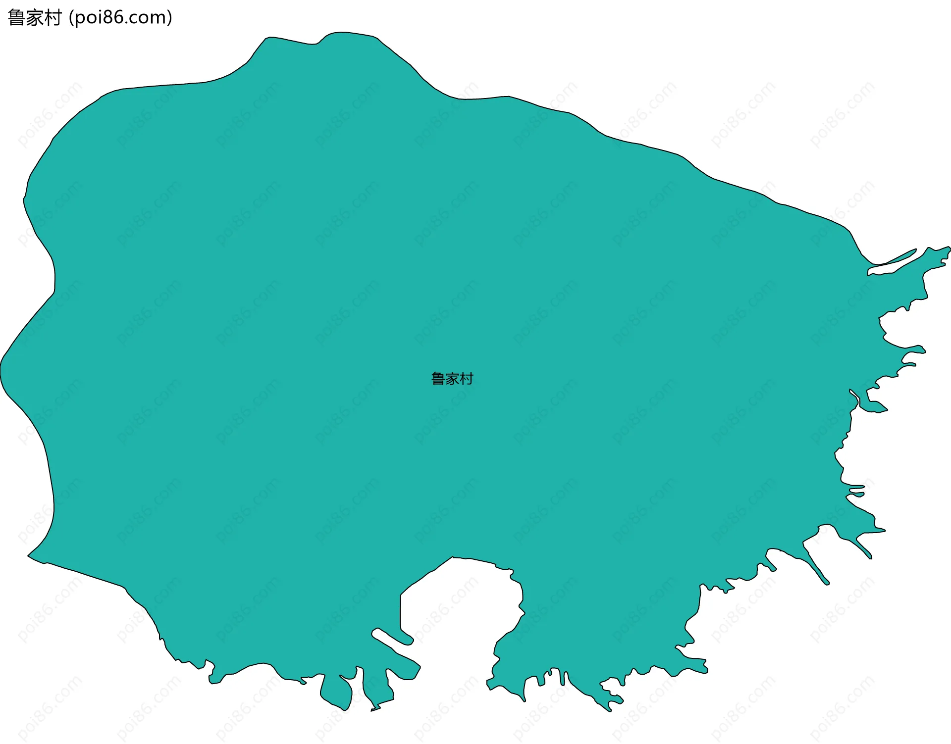 鲁家村边界地图