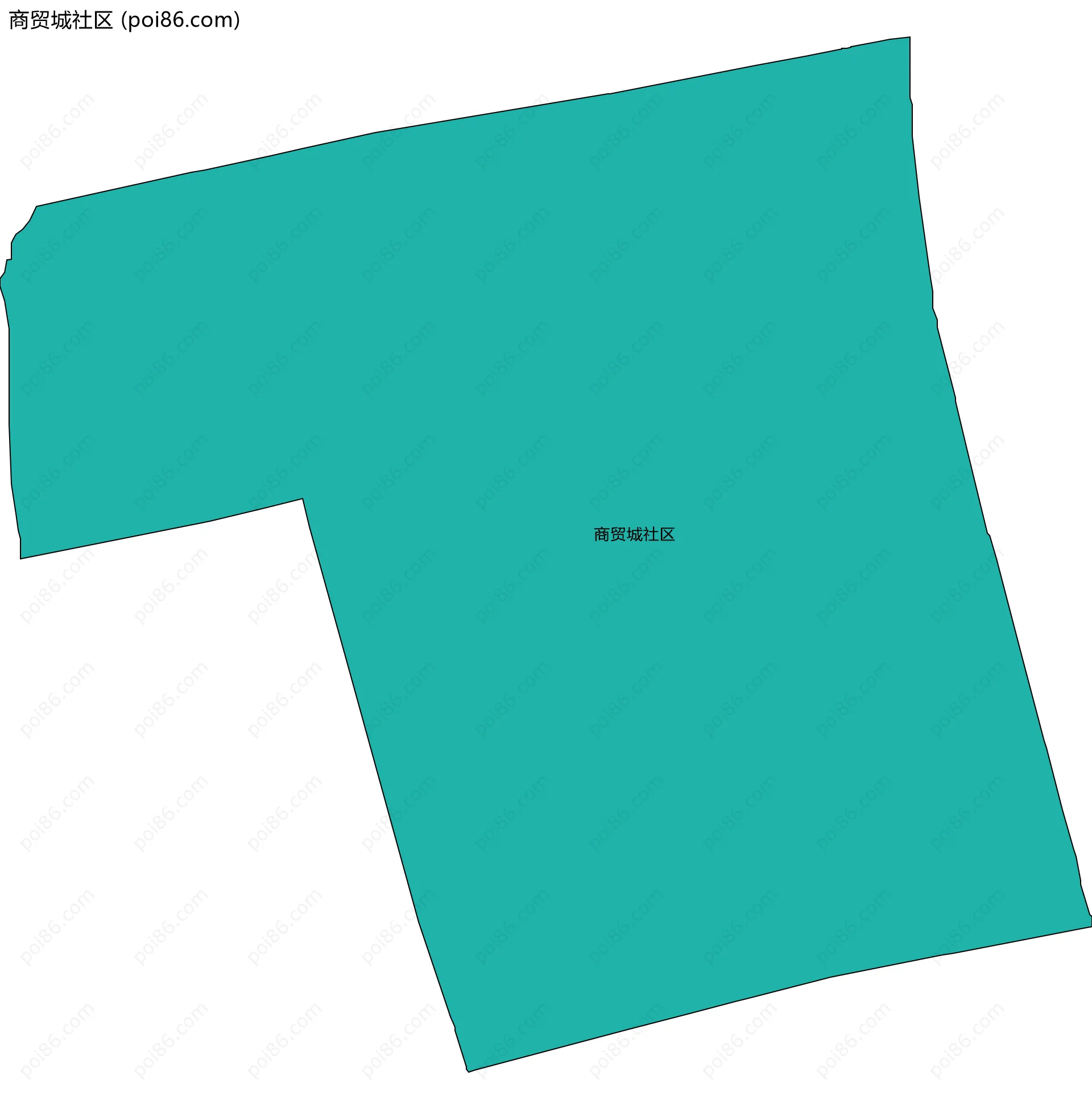 商贸城社区边界地图