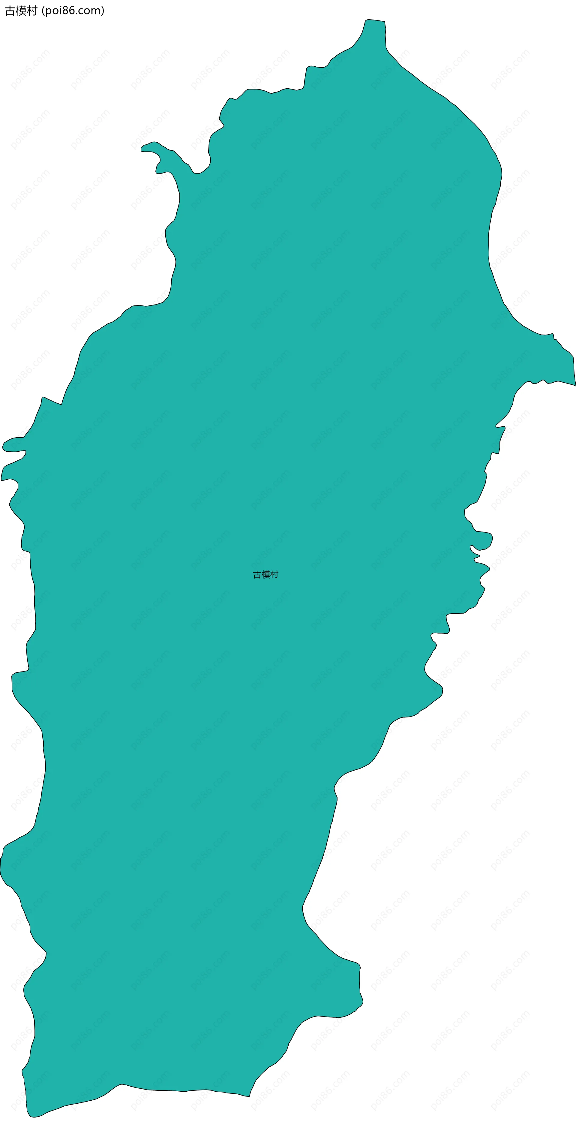 古模村边界地图