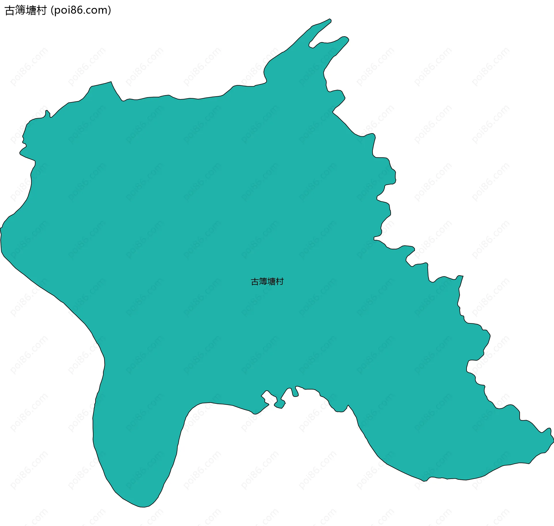 古簿塘村边界地图