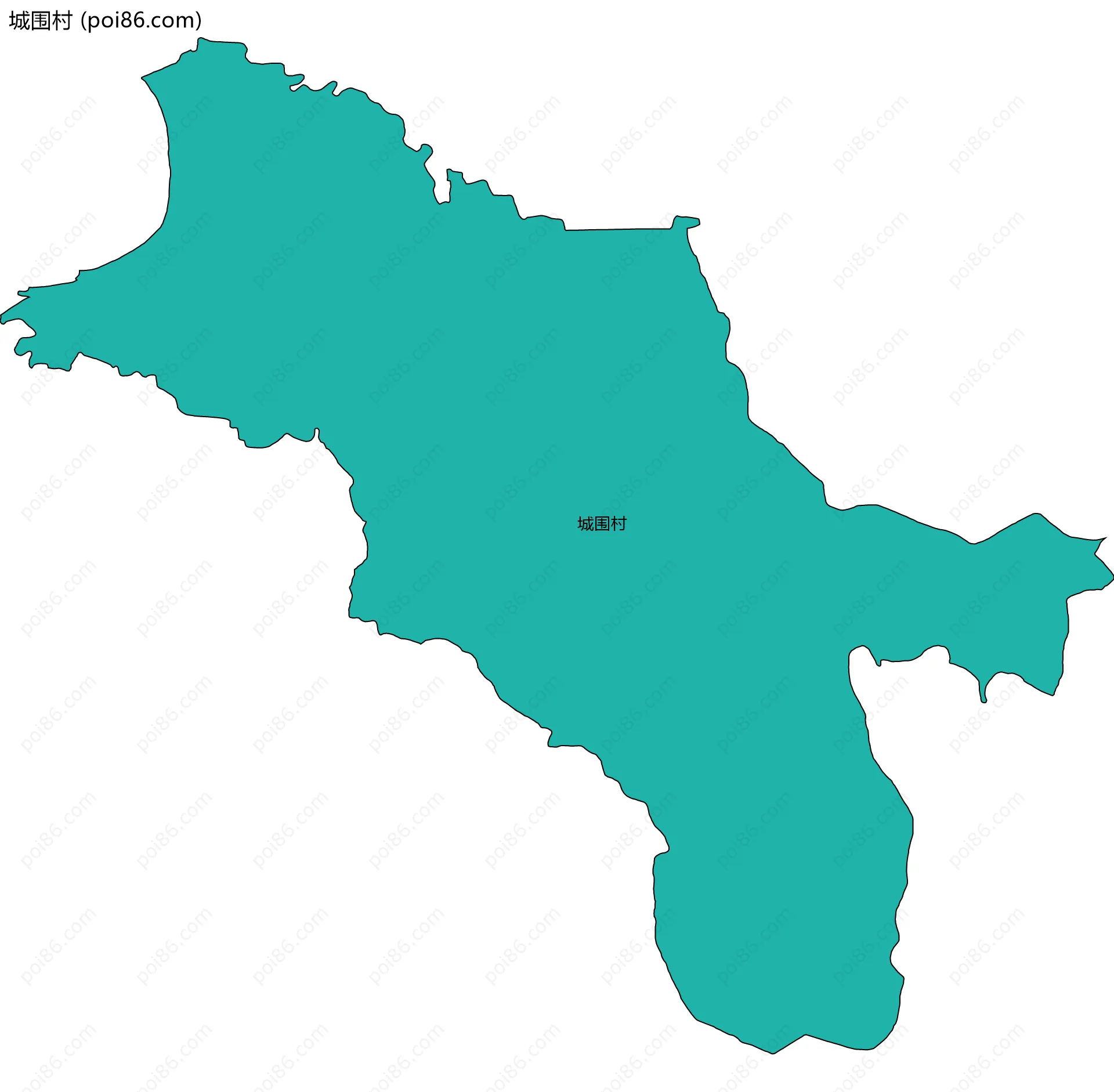 城围村边界地图