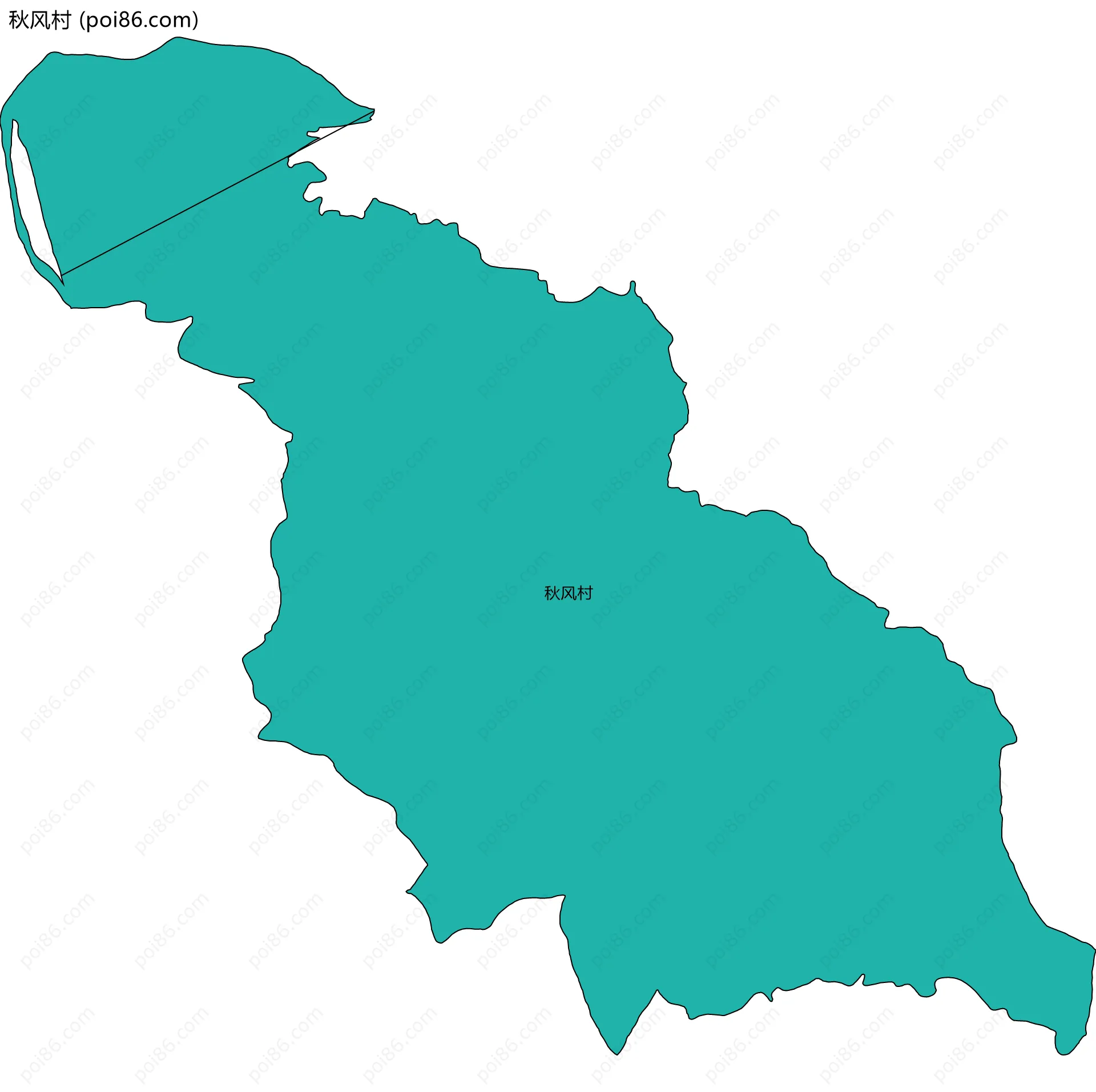 秋风村边界地图