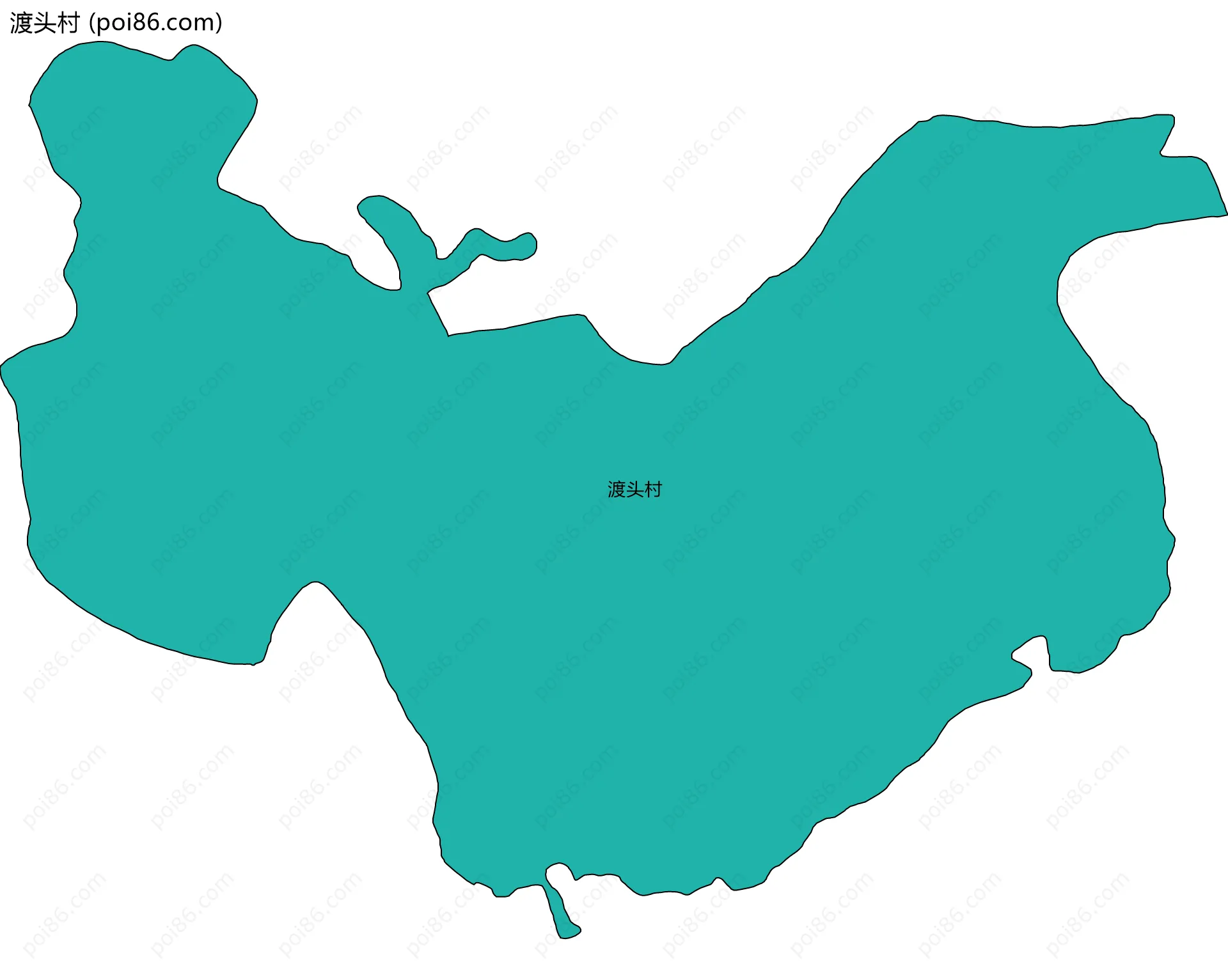 渡头村边界地图