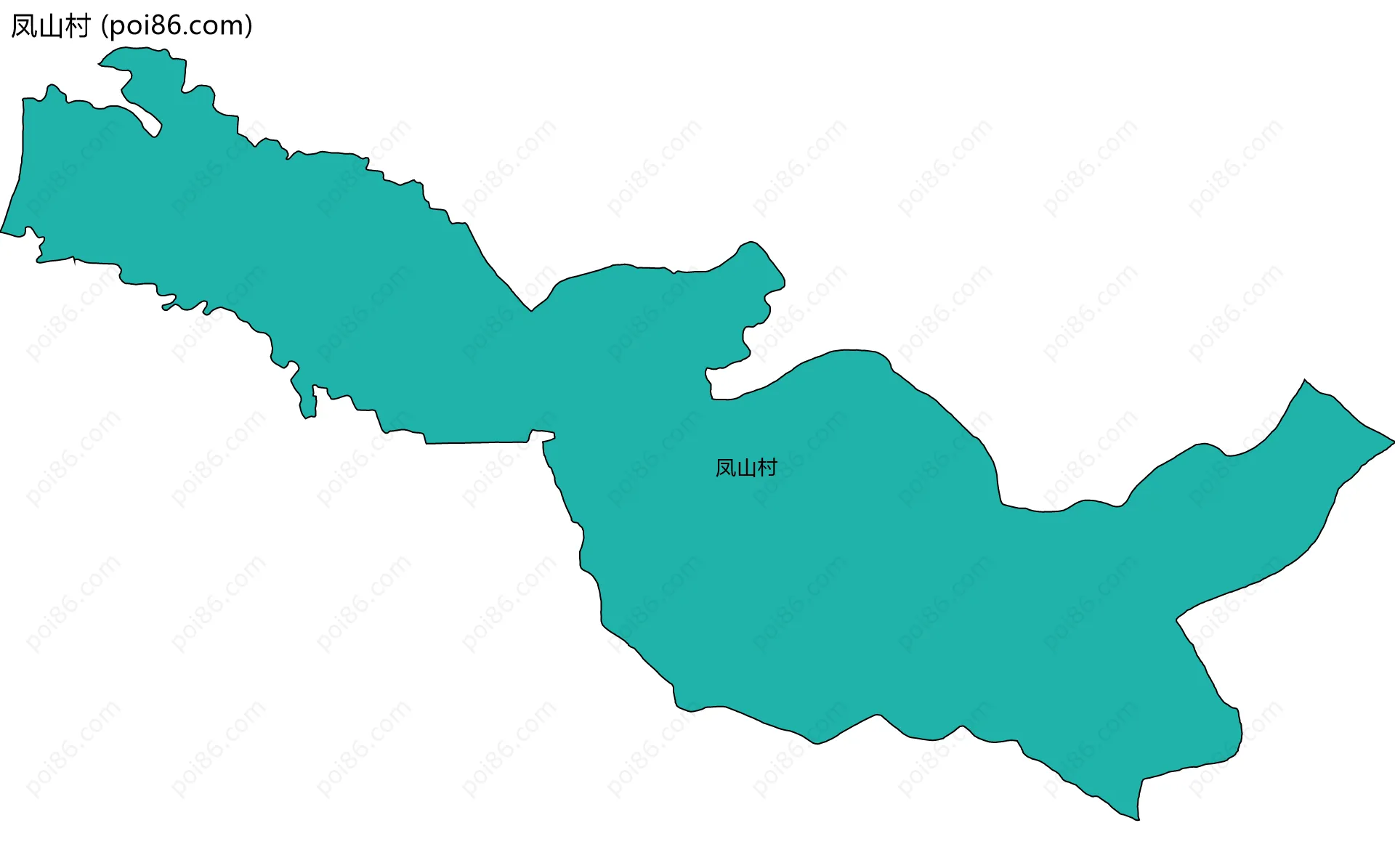 凤山村边界地图