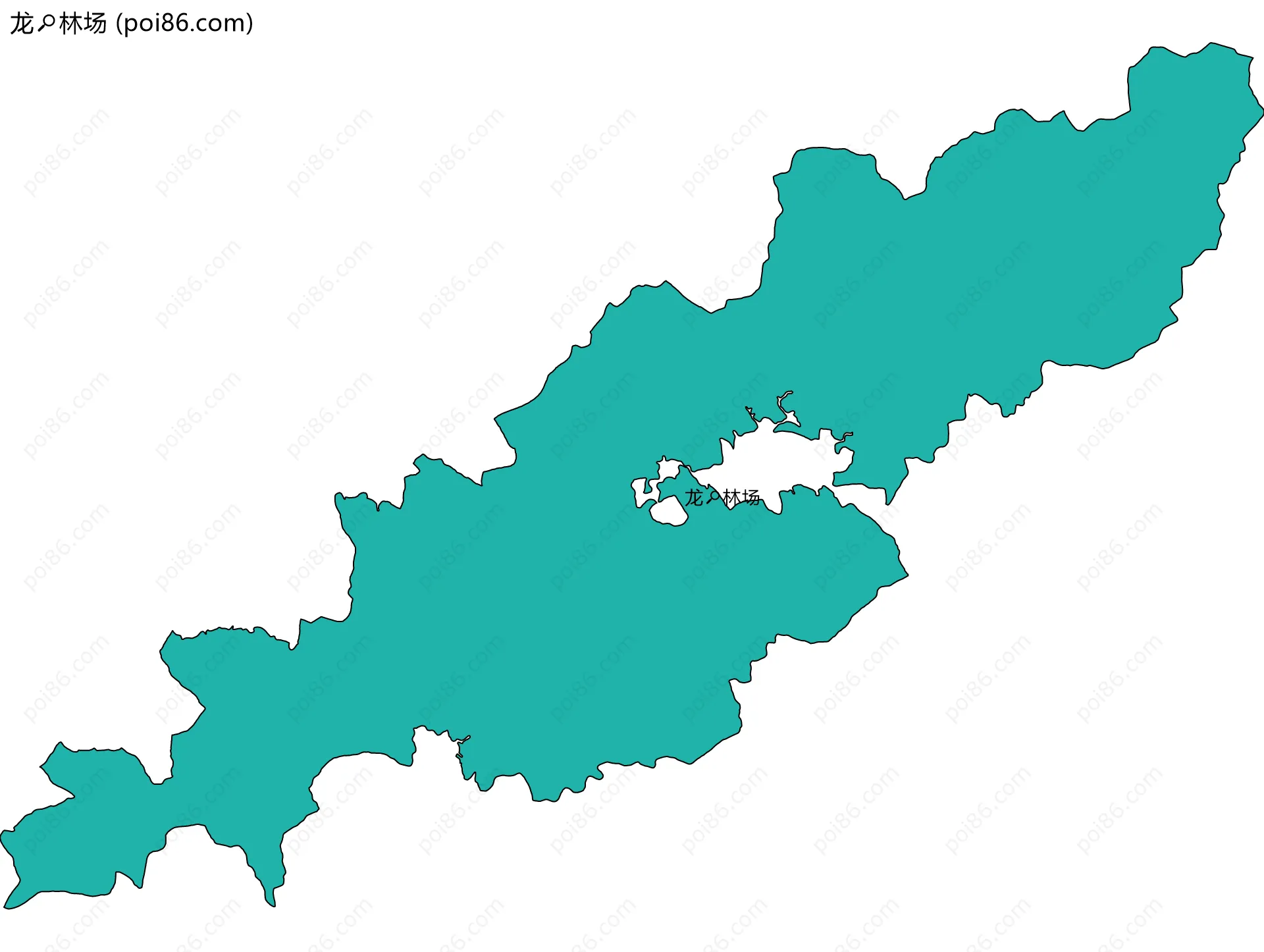龙林场边界地图