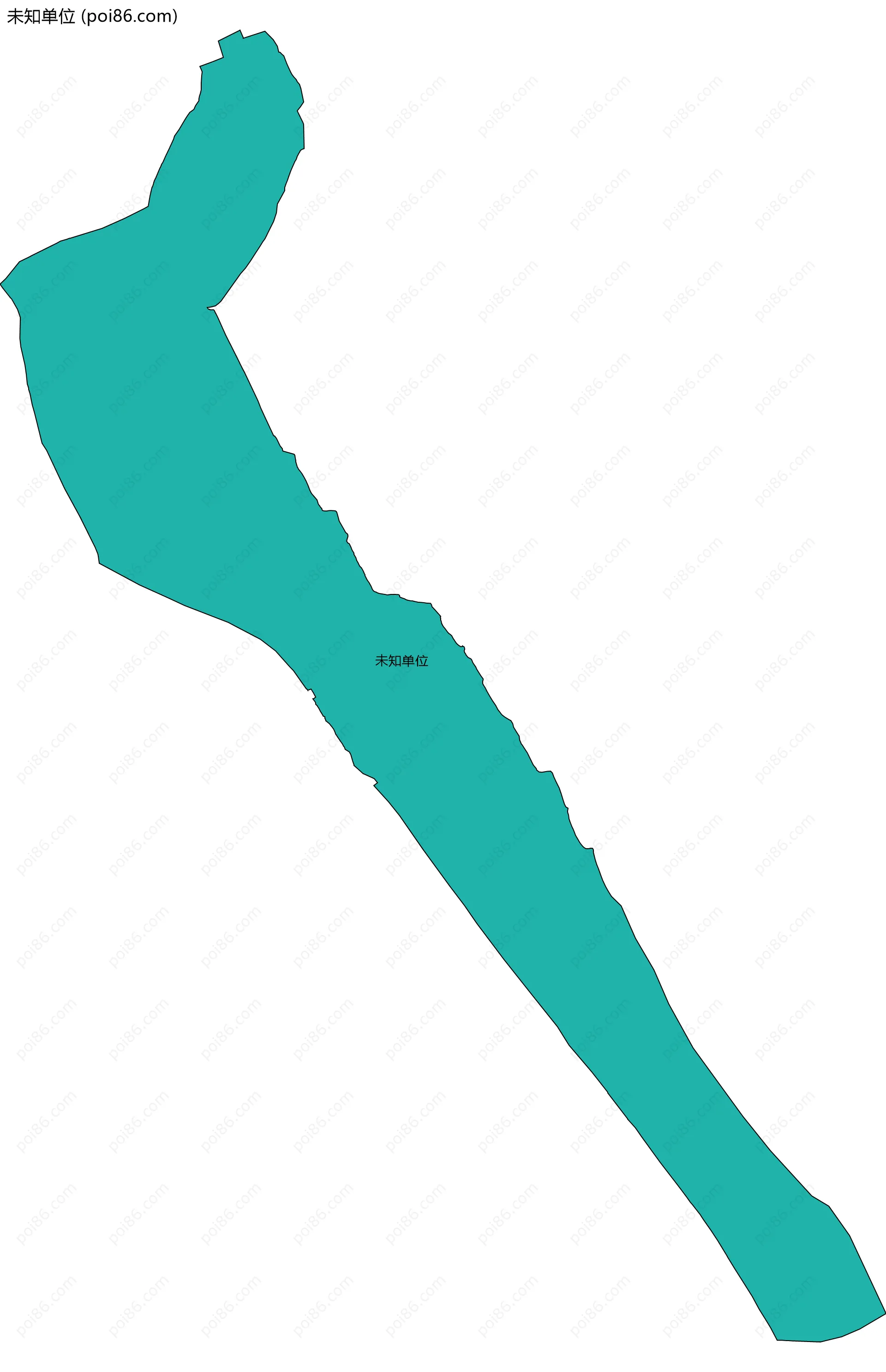 未知单位边界地图(五级行政区划)