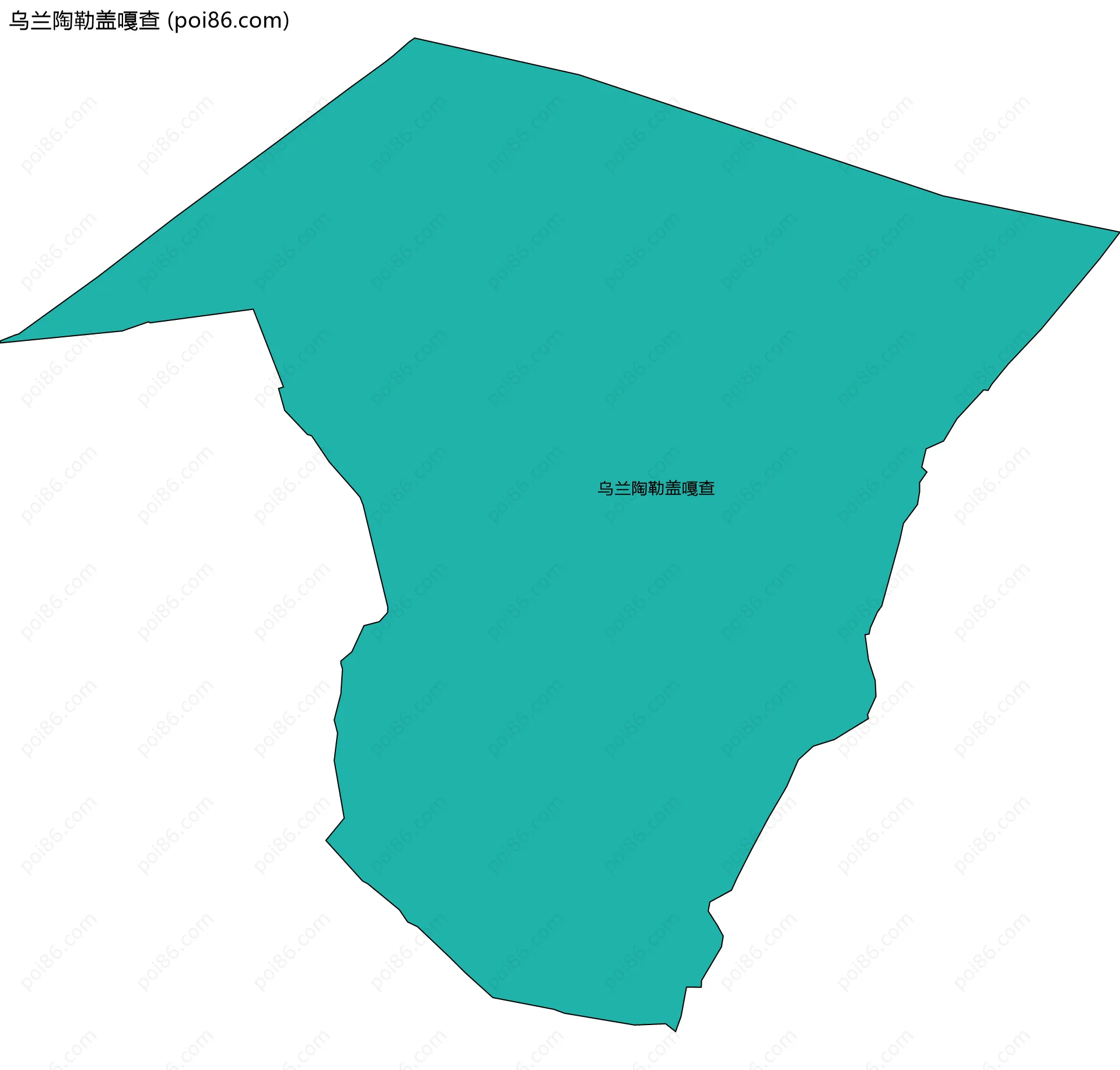 乌兰陶勒盖嘎查边界地图