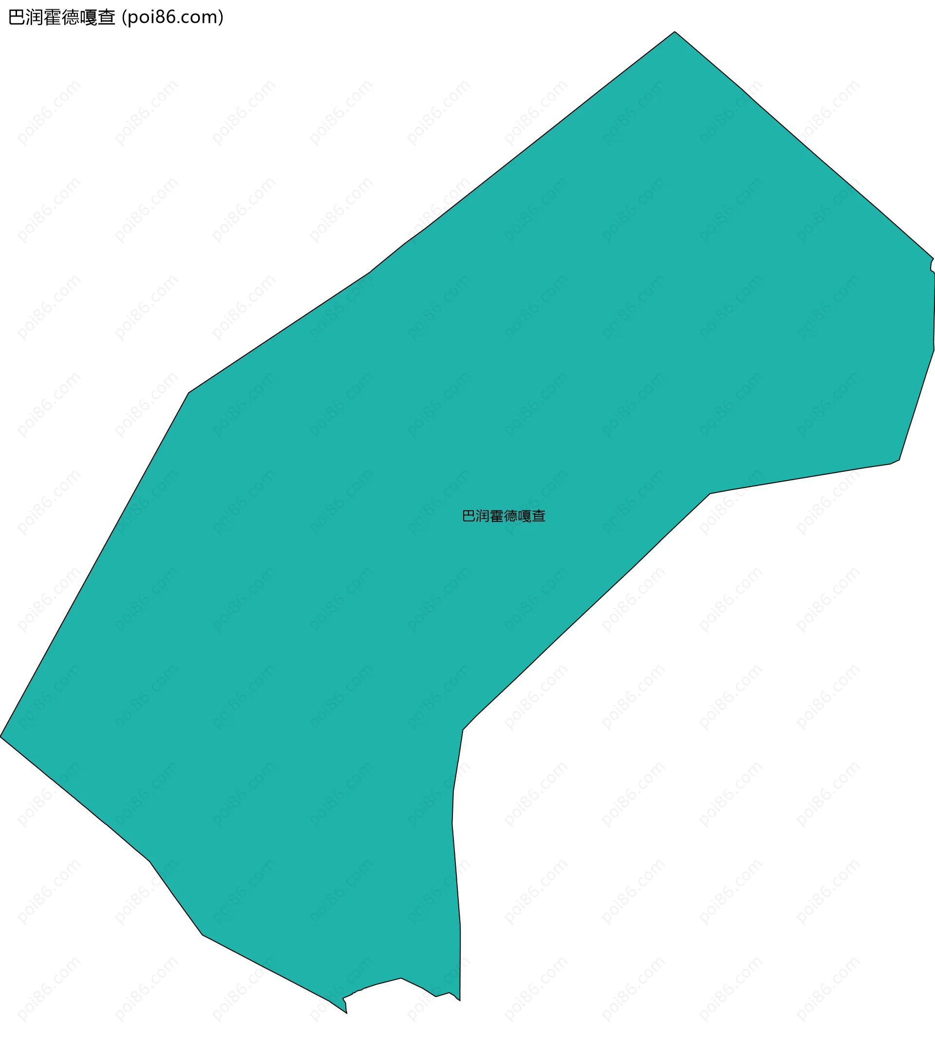 巴润霍德嘎查边界地图