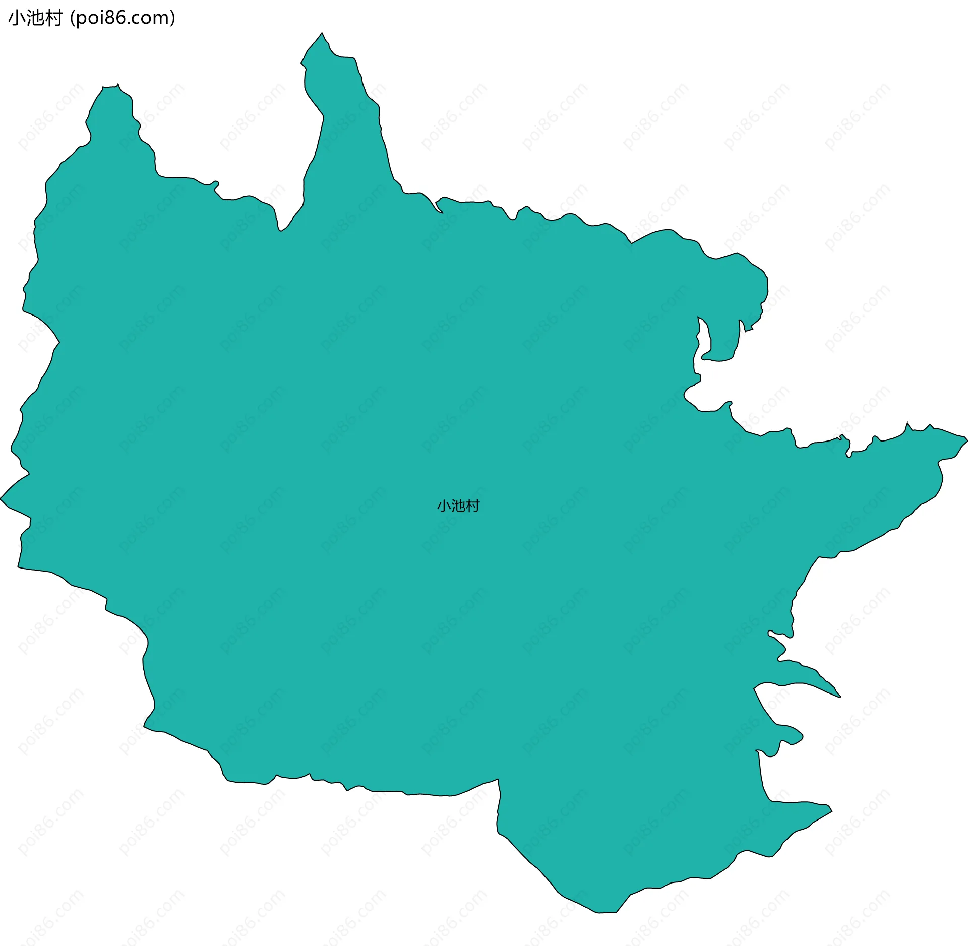 小池村边界地图